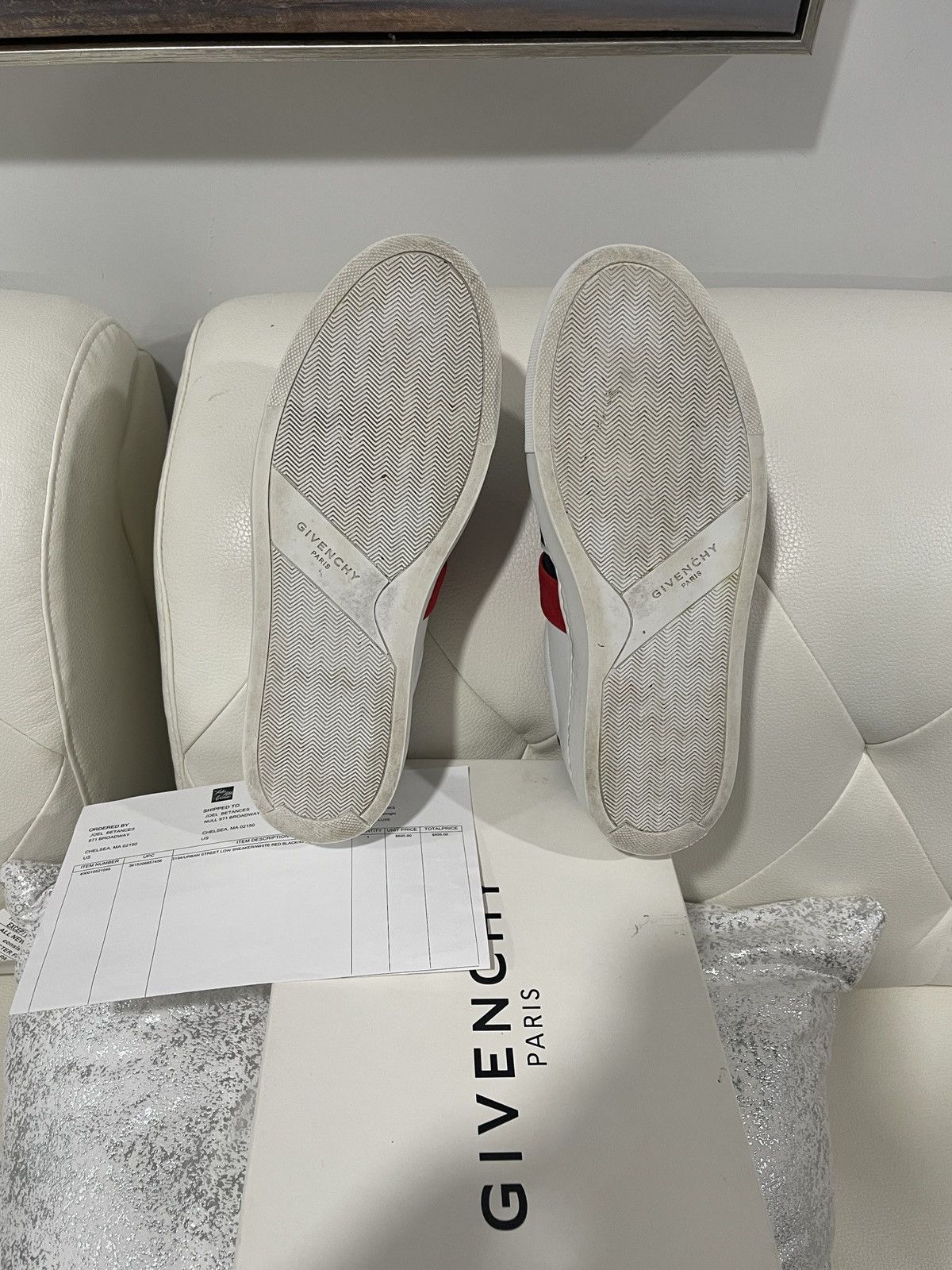 Givenchy 3194/URBAN STREET LOW SNEAKER/WHITE RED BLACK/ Size US 7 / EU 40 - 6 Thumbnail
