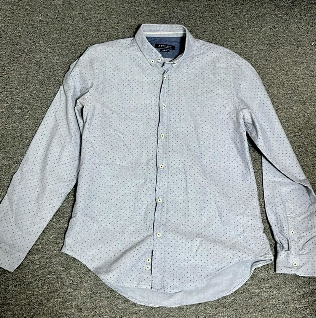 Zara Zara Polka Dot Shirt Size US L / EU 52-54 / 3 - 1 Thumbnail