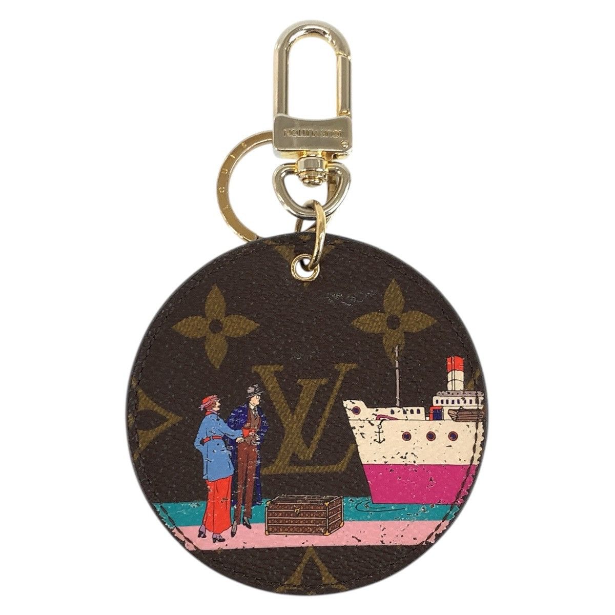 Louis Vuitton Louis Vuitton Louis Vuitton Monogram Key Holder Textile Charm M61932 DUTY FREE for USA Size ONE SIZE - 1 Thumbnail