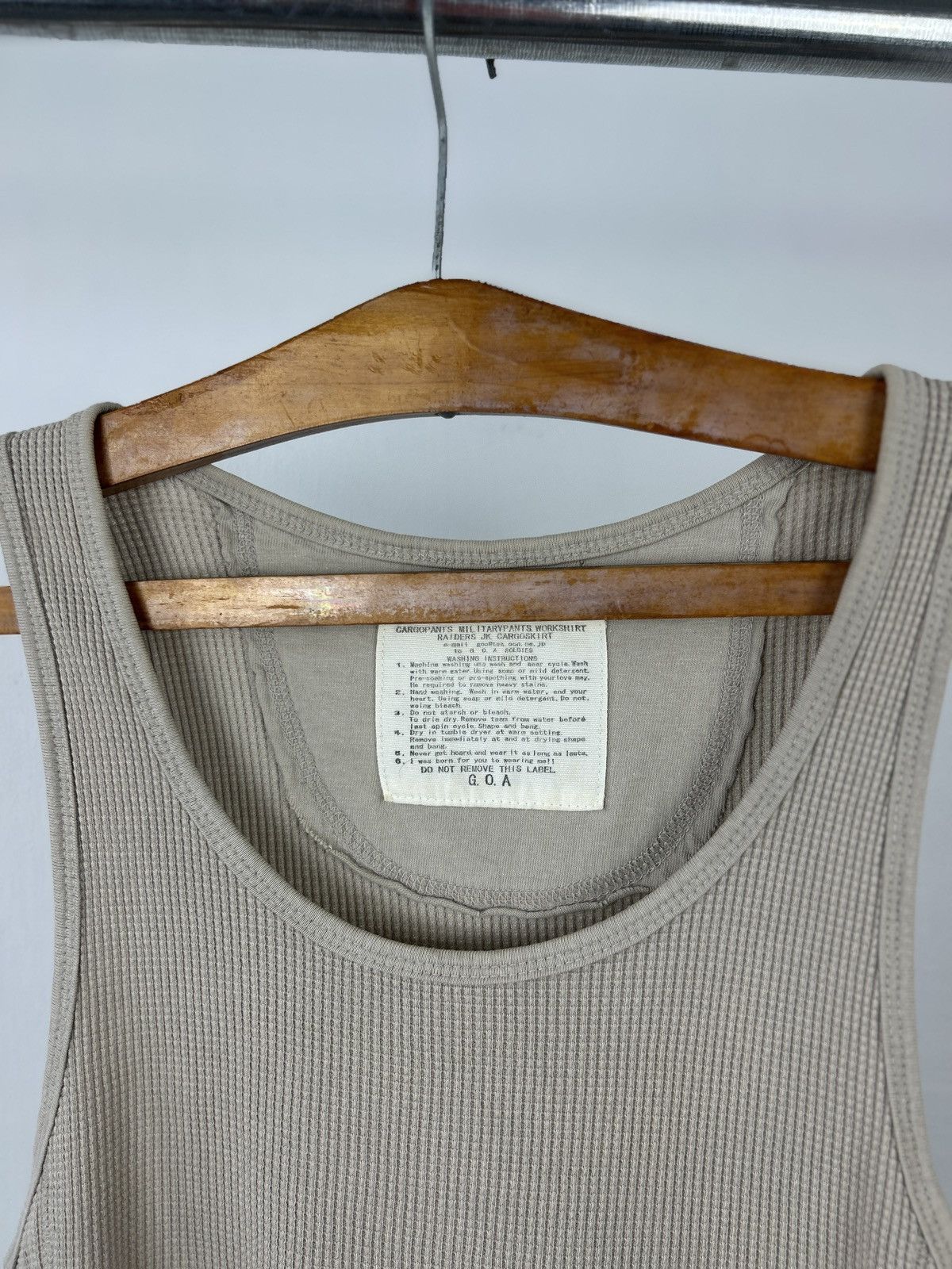 Japanese Brand g.o.a japan sleeveless military top Size US M / EU 48-50 / 2 - 3 Thumbnail
