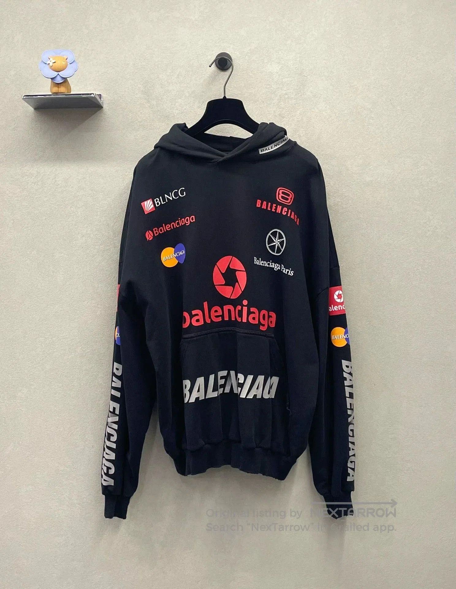 Balenciaga Balenciaga Racing Hoodie in Black Color. Size US L / EU 52-54 / 3 - 1 Thumbnail