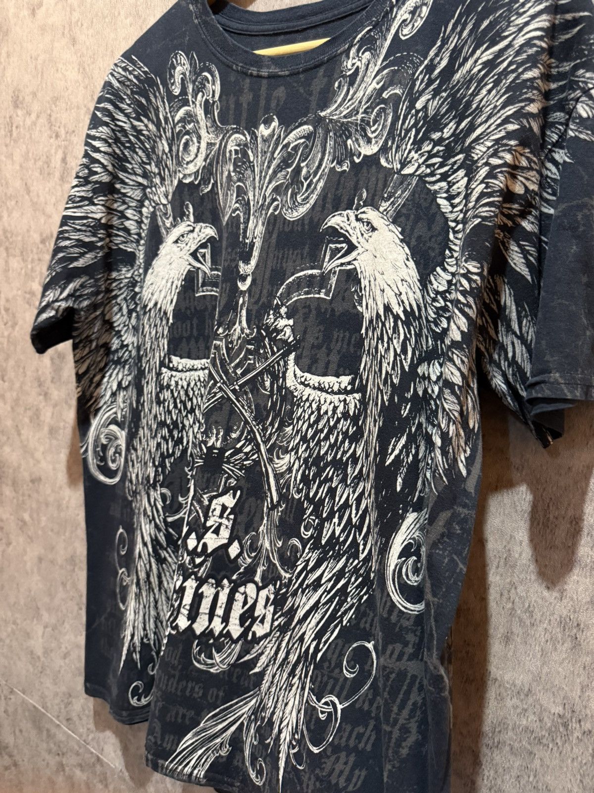 Affliction Y2k Apprime Double Eagle Gothic Insane AOP Tshirt Size US L / EU 52-54 / 3 - 7 Thumbnail