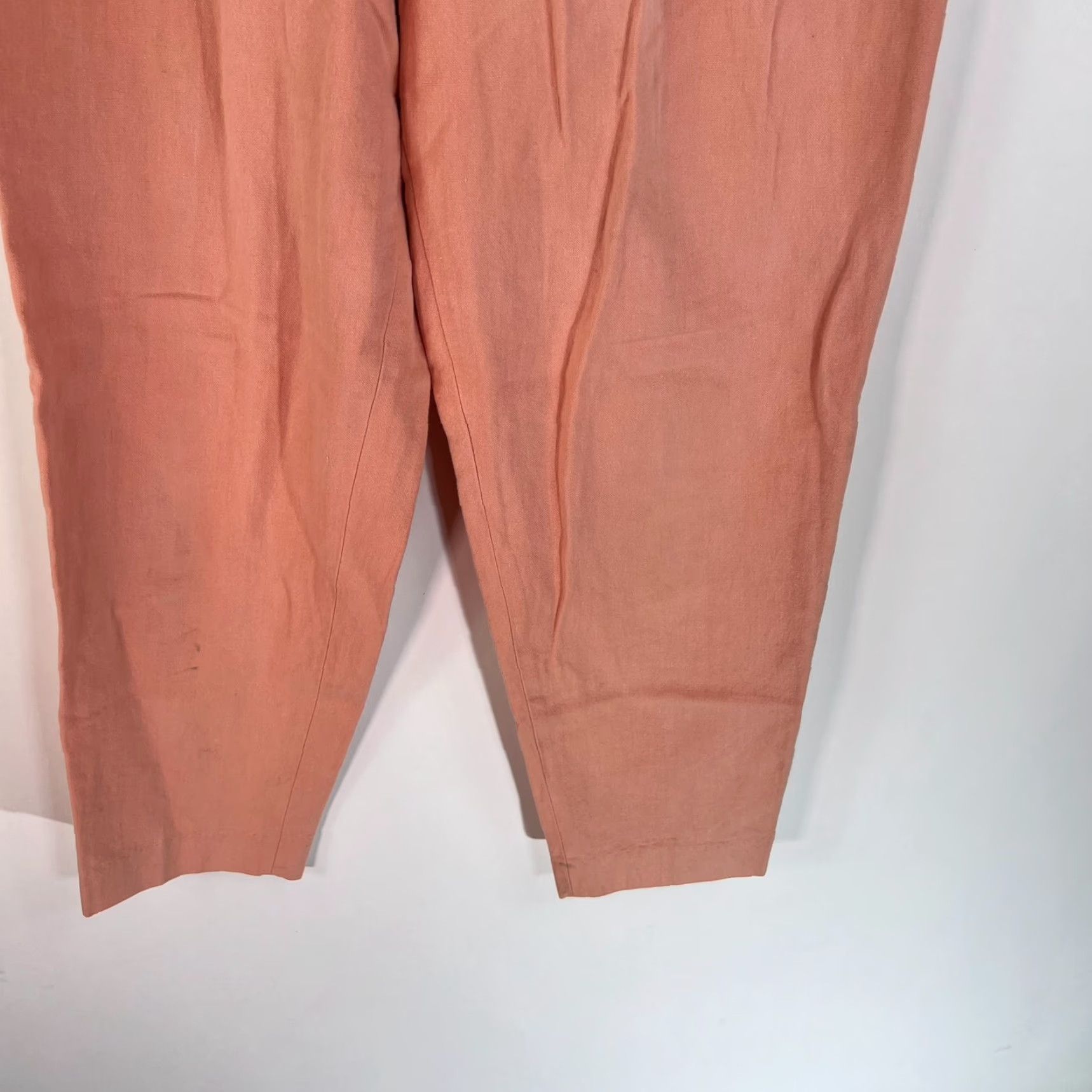 Vintage VINTAGE Tyler House Pleated Mom Pants Women Coral 24X28 Cotton Linen High Rise 80s 90s Dress Pants Womens Size 42" / US 20 - 4 Thumbnail