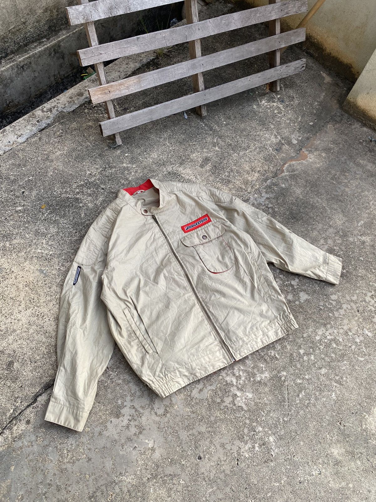 Japanese Brand Vintage BRIDGESTONE Racing Jacket - oversizes 25” x 26.5” Size US XL / EU 56 / 4 - 3 Thumbnail