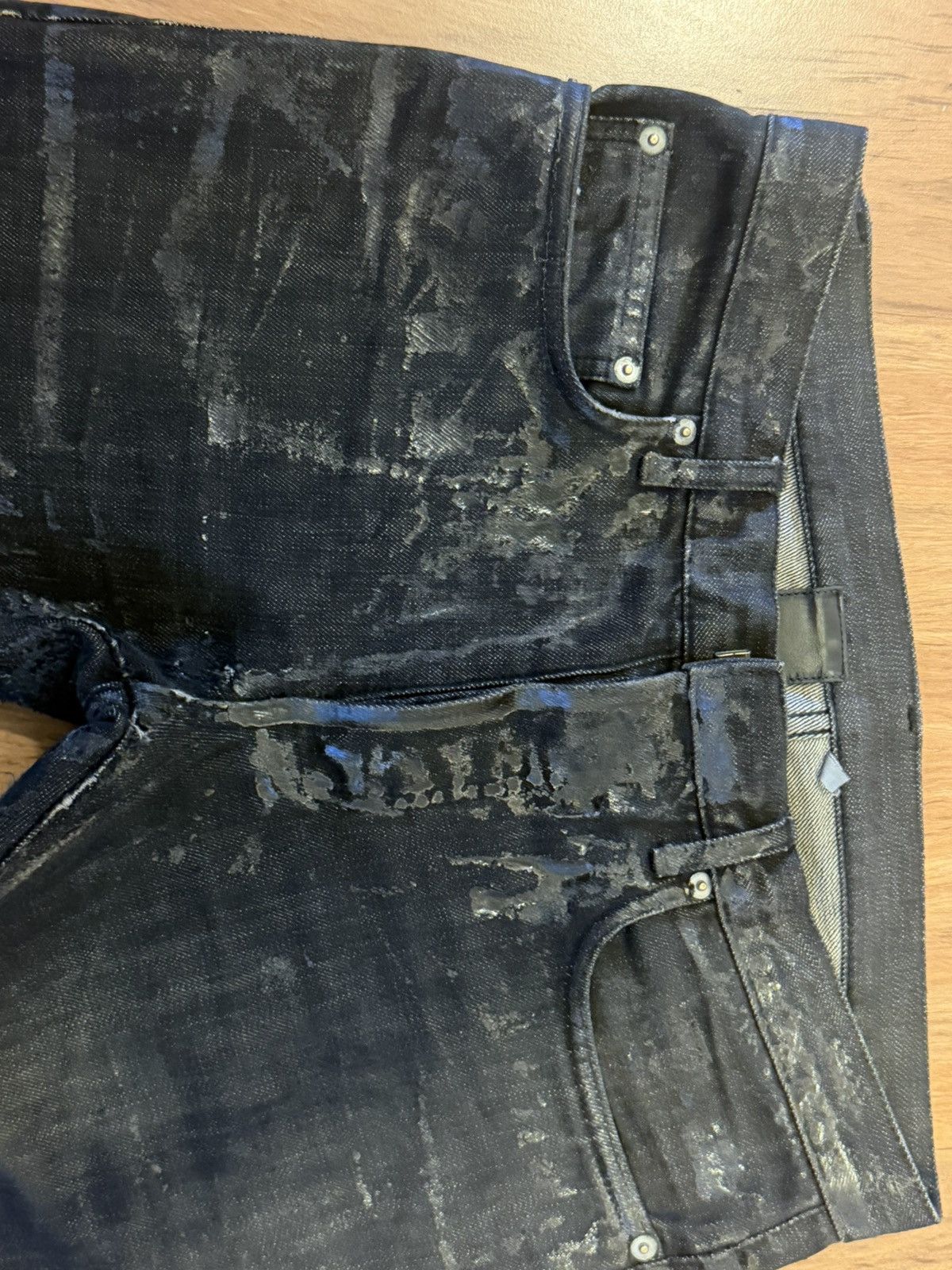 Dior Dior Homme AW05 “Luster” Waxed Denim By Hedi Slimane Size US 29 - 4 Thumbnail
