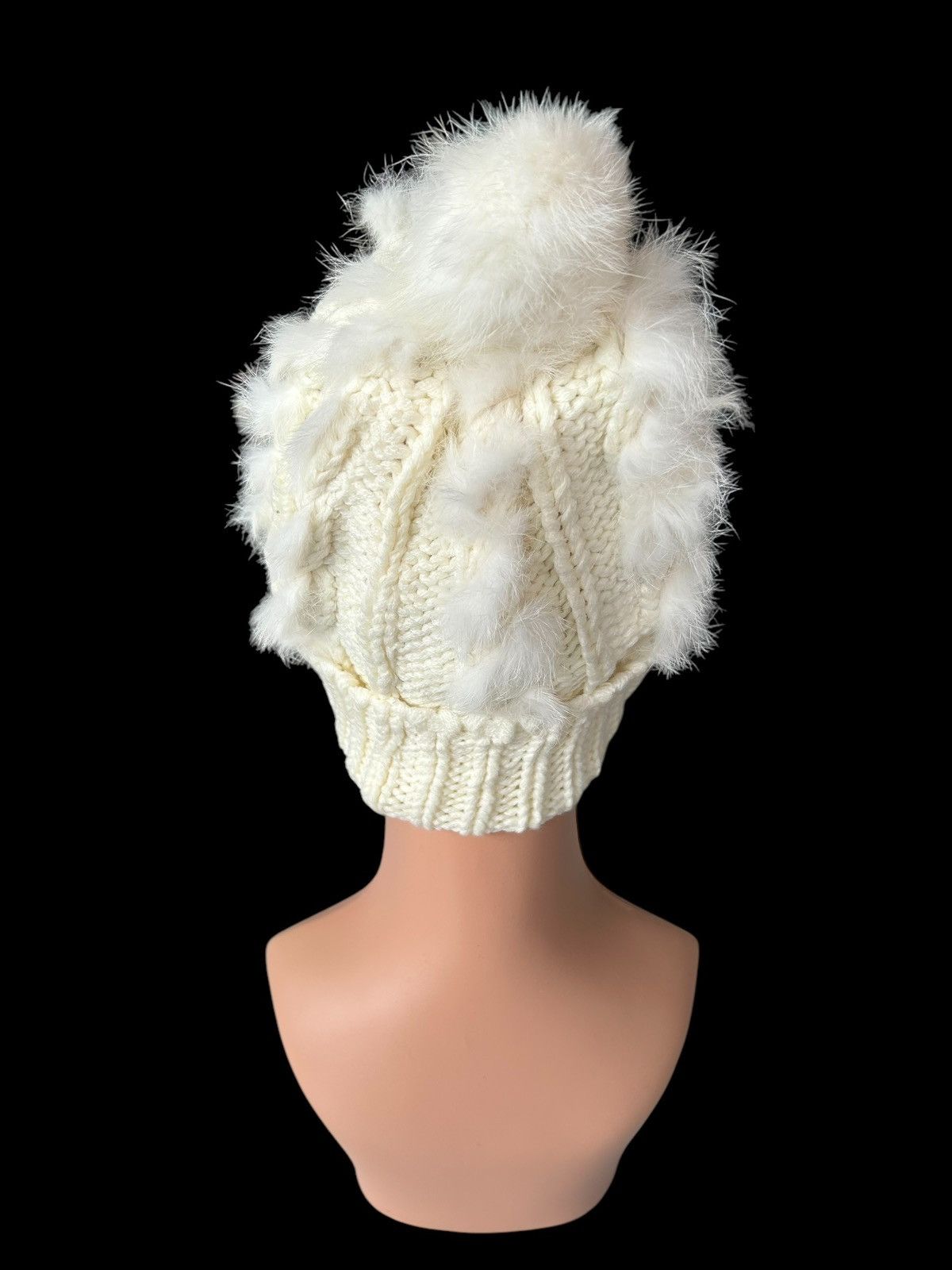 Japanese Brand × Kapital × Vintage Japanese Punk Bondage Style Knitt Fur Beanie Hats Size ONE SIZE - 4 Thumbnail