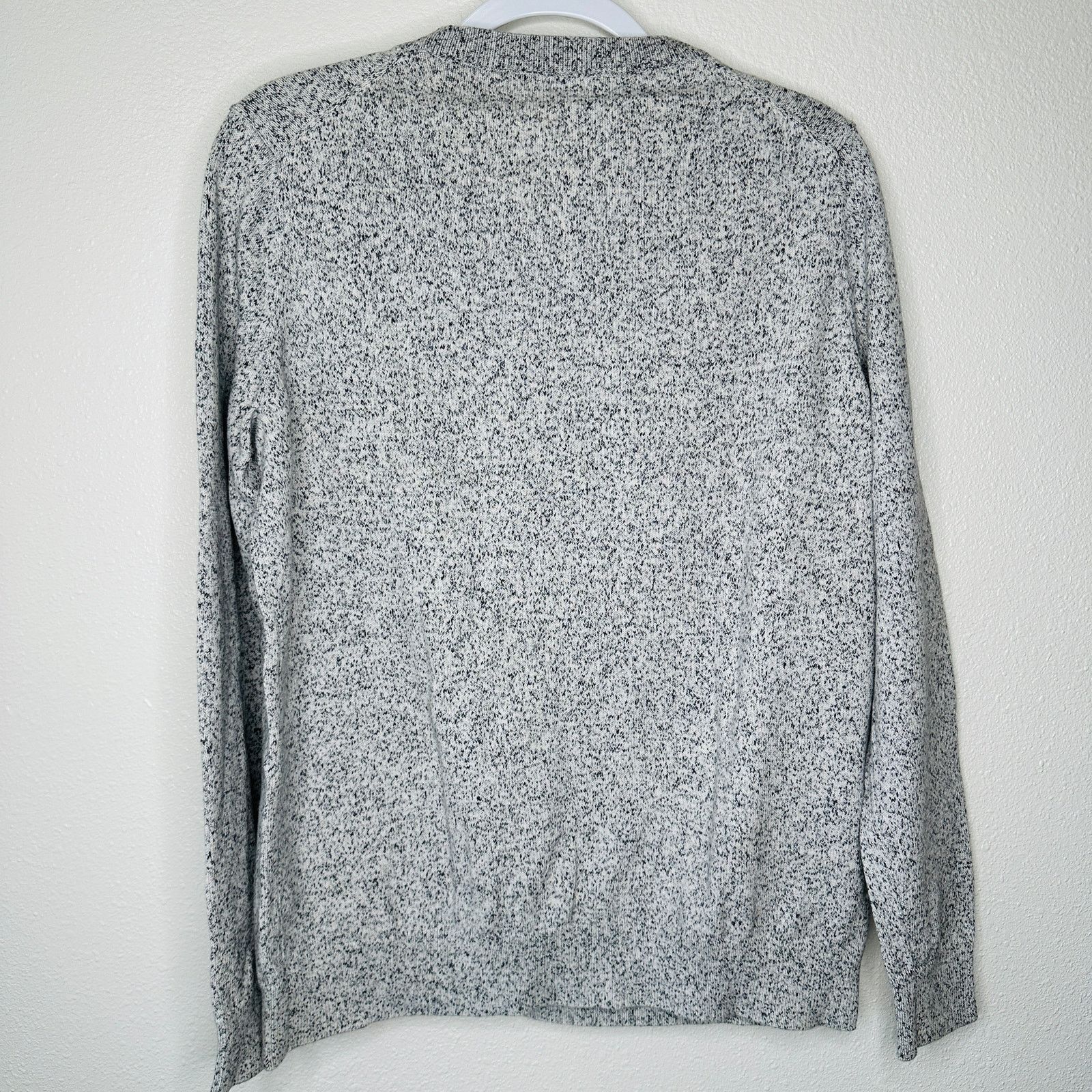 Cos COS Black & White Marled Long Sleeve Sweater 100% Cotton S Size US S / EU 44-46 / 1 - 4 Thumbnail