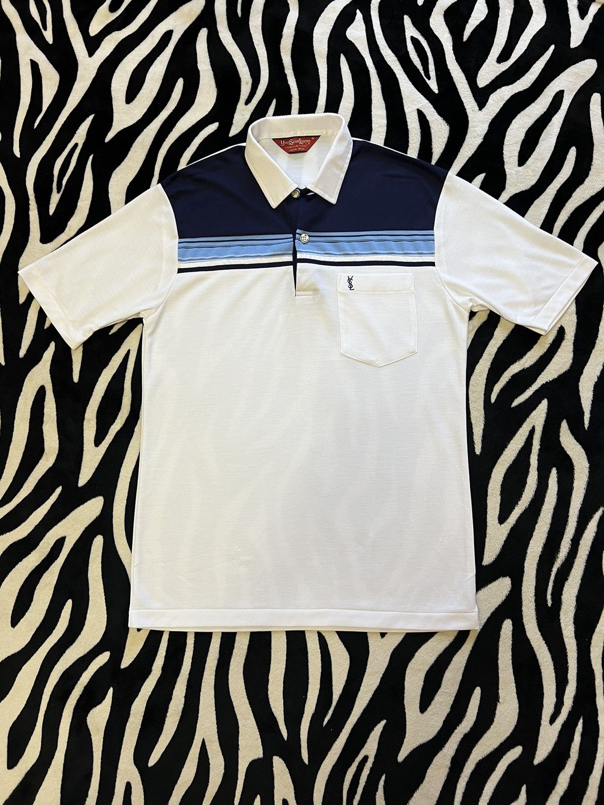 Vintage × Yves Saint Laurent Yves Saint Laurent polo t-shirt rare luxury vintage 80’s Size US M / EU 48-50 / 2 - 1 Thumbnail