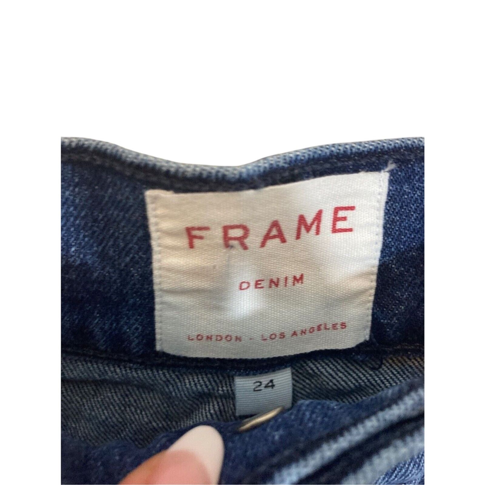 Frame Frame Le Sylvie Slender Straight Leg Jeans Heritage Raw Hem Size 24" / US 00 / IT 34 - 4 Thumbnail