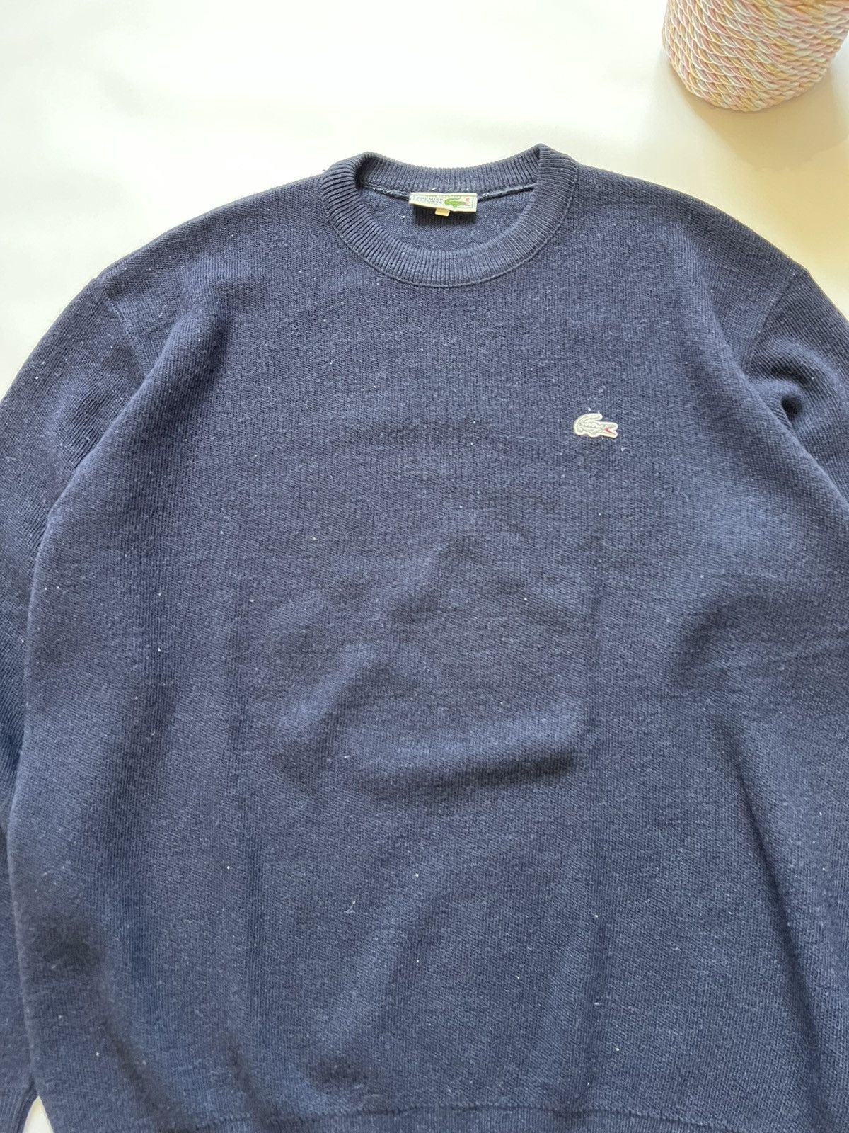 Lacoste 90’s Lacoste Cable Knitted Sweater Wool Crew Neck Size US XXL / EU 58 / 5 - 2 Thumbnail