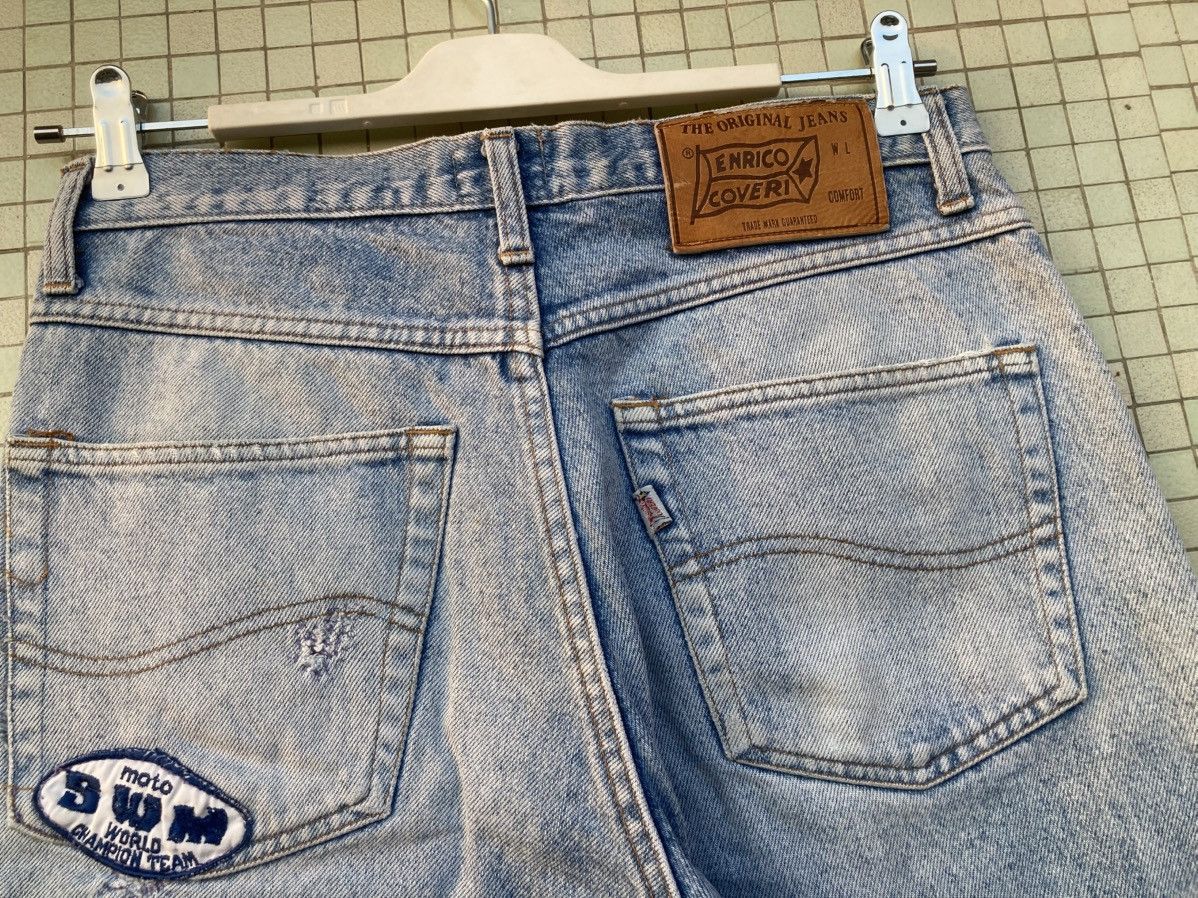 Enrico Coveri Blue Enrico Cover 80s denim jeans Size US 31 - 7 Thumbnail