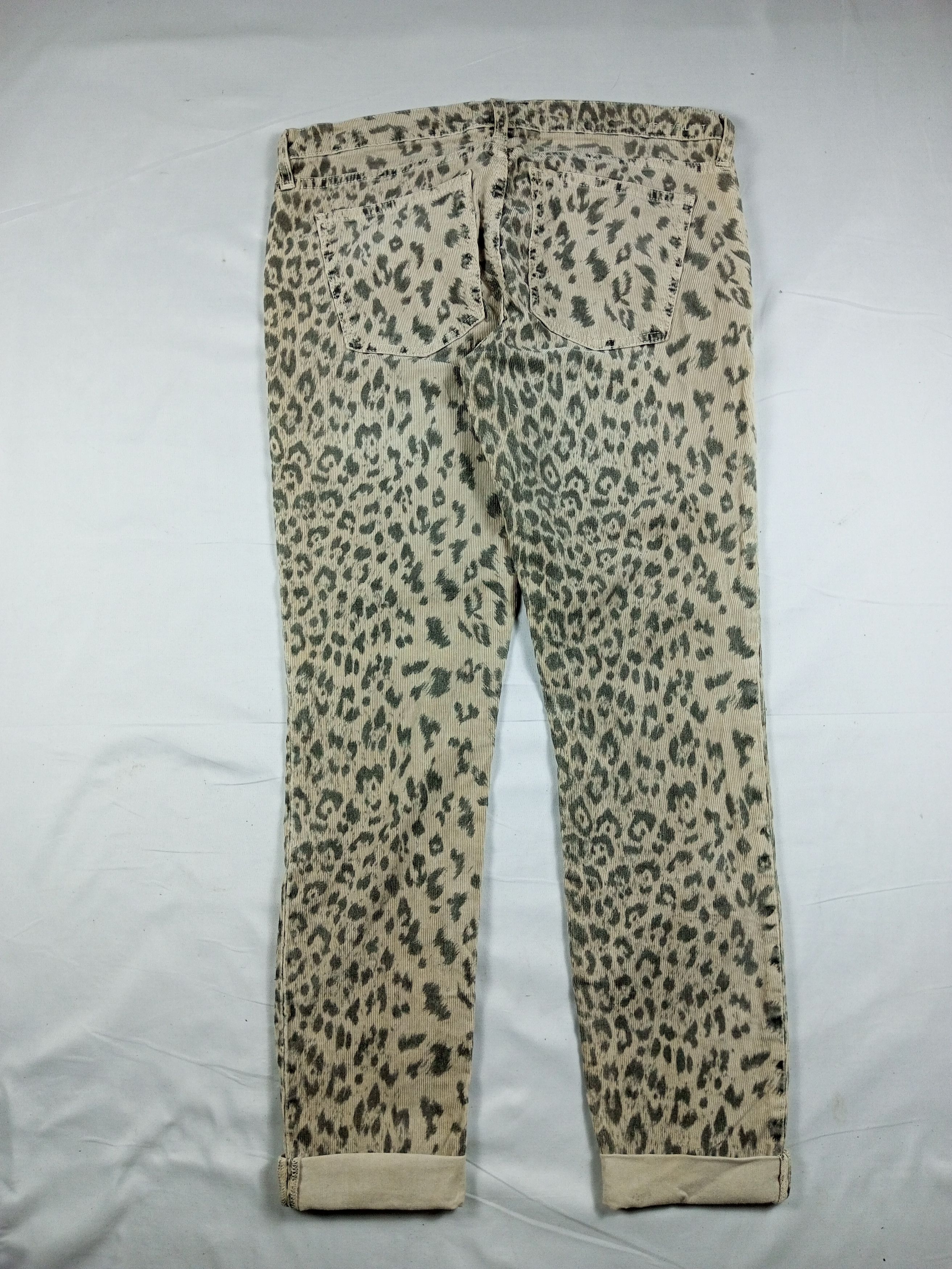 Current/Elliot Current Elliott Corduroy Leopard print punk amiri style Size US 30 / EU 46 - 16 Thumbnail