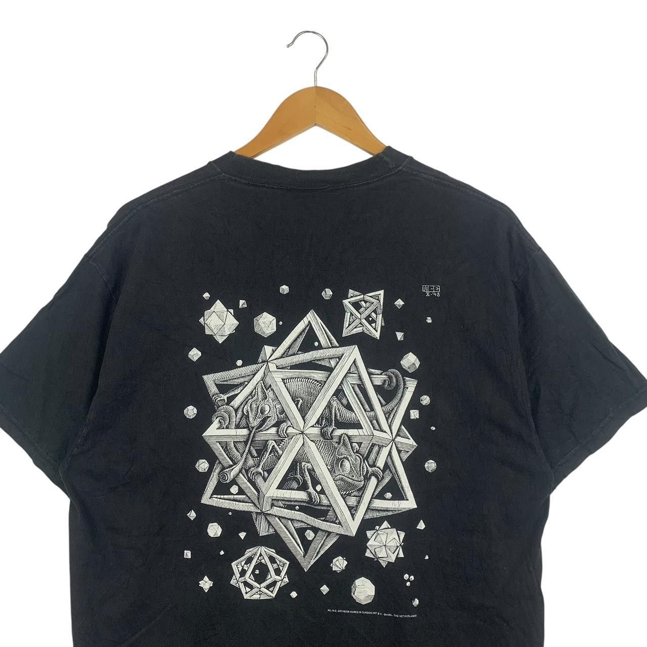 Vintage Vintage 90’ M.C. ESCHER STARS Lithograph Chameleons Tee Size US L / EU 52-54 / 3 - 6 Thumbnail