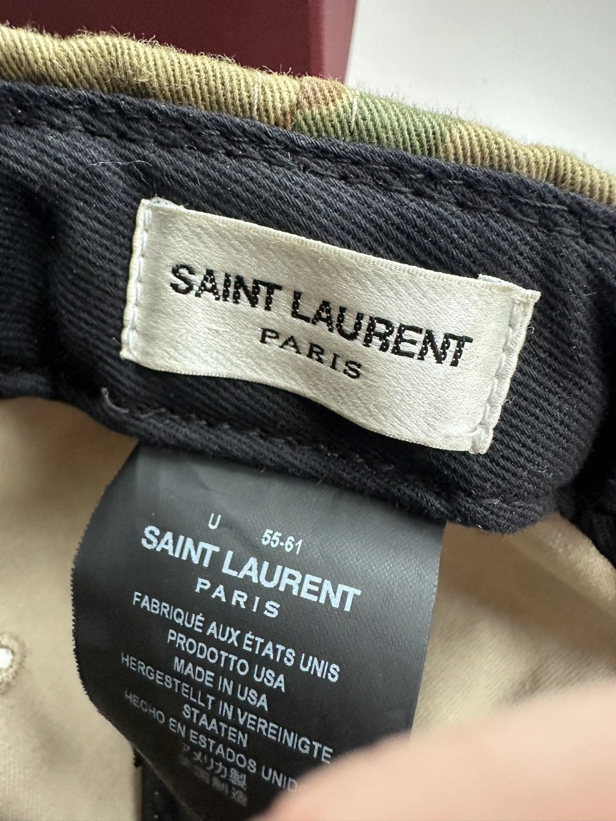 Yves Saint Laurent SS16 Grail Saint Laurent camouflage camo trucker hat cap Size ONE SIZE - 11 Thumbnail