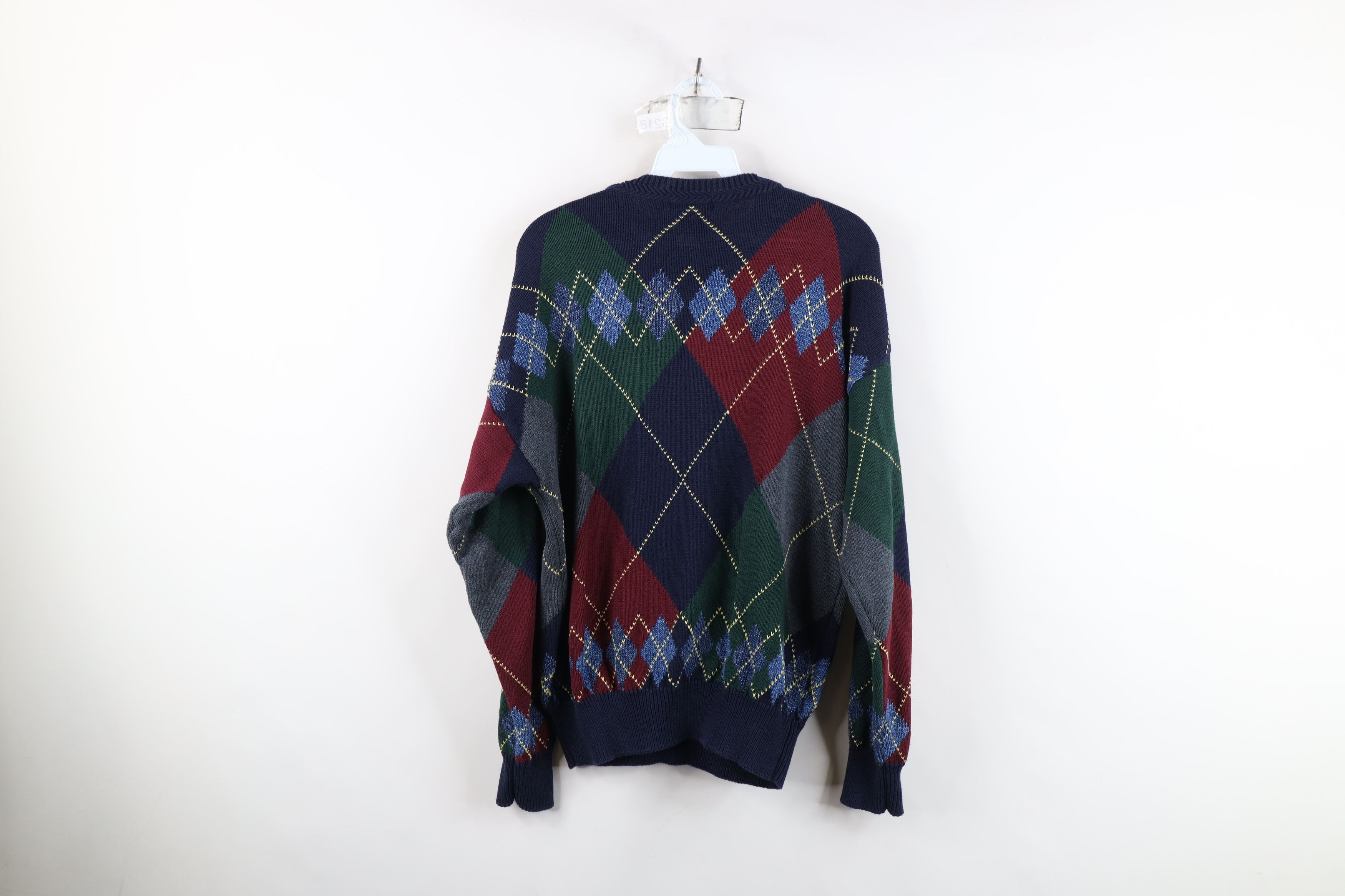 Nautica Vintage 90s Nautica Diamond Argyle Knit Crewneck Sweater Size US S / EU 44-46 / 1 - 12 Thumbnail