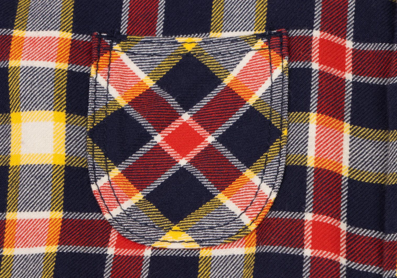 Junya Watanabe Checkered Flannel Shirt in Yellow and Red, Size XS Size US XS / EU 42 / 0 - 7 Thumbnail