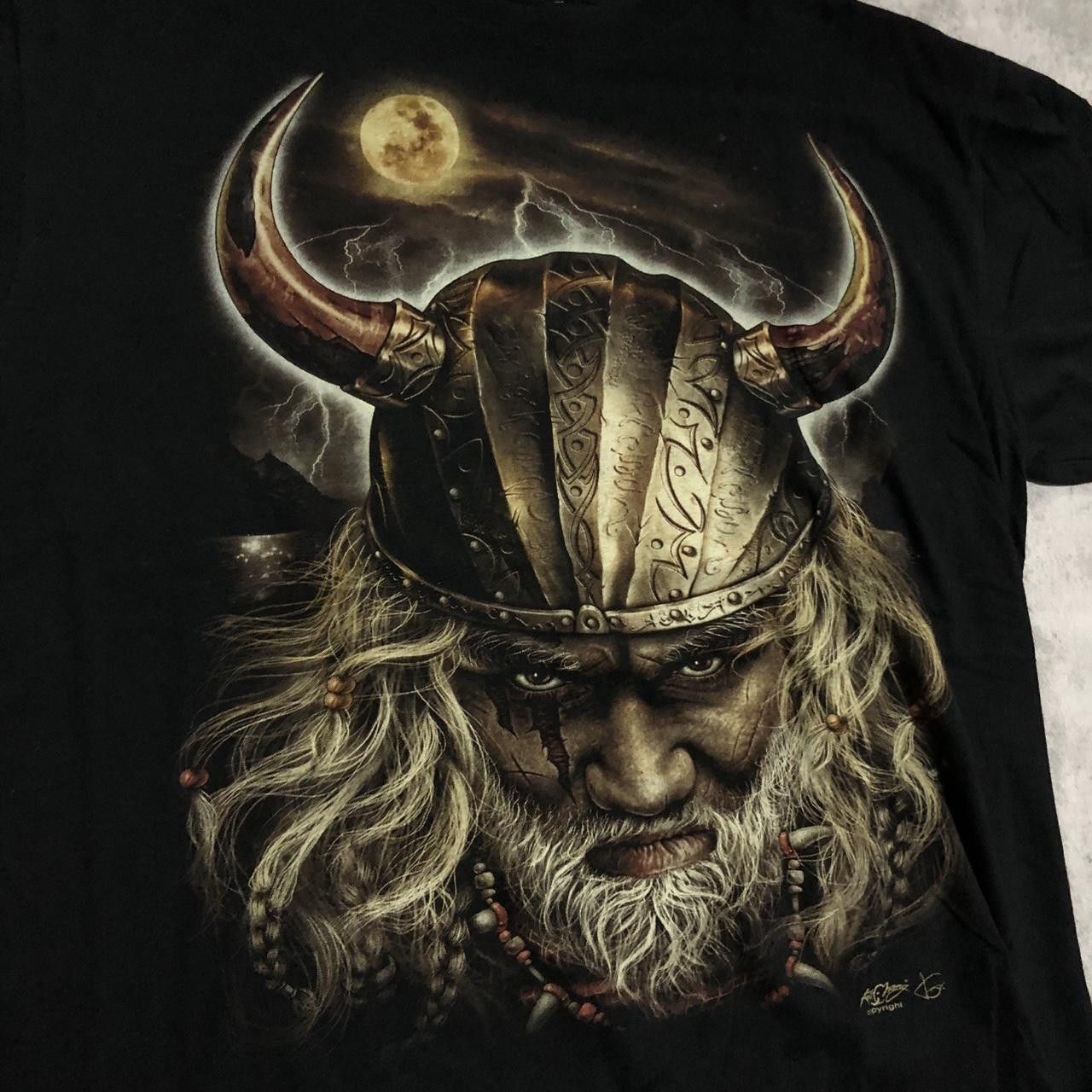 Other Black Viking graphic tee #goth #grunge Size US L / EU 52-54 / 3 - 2 Thumbnail