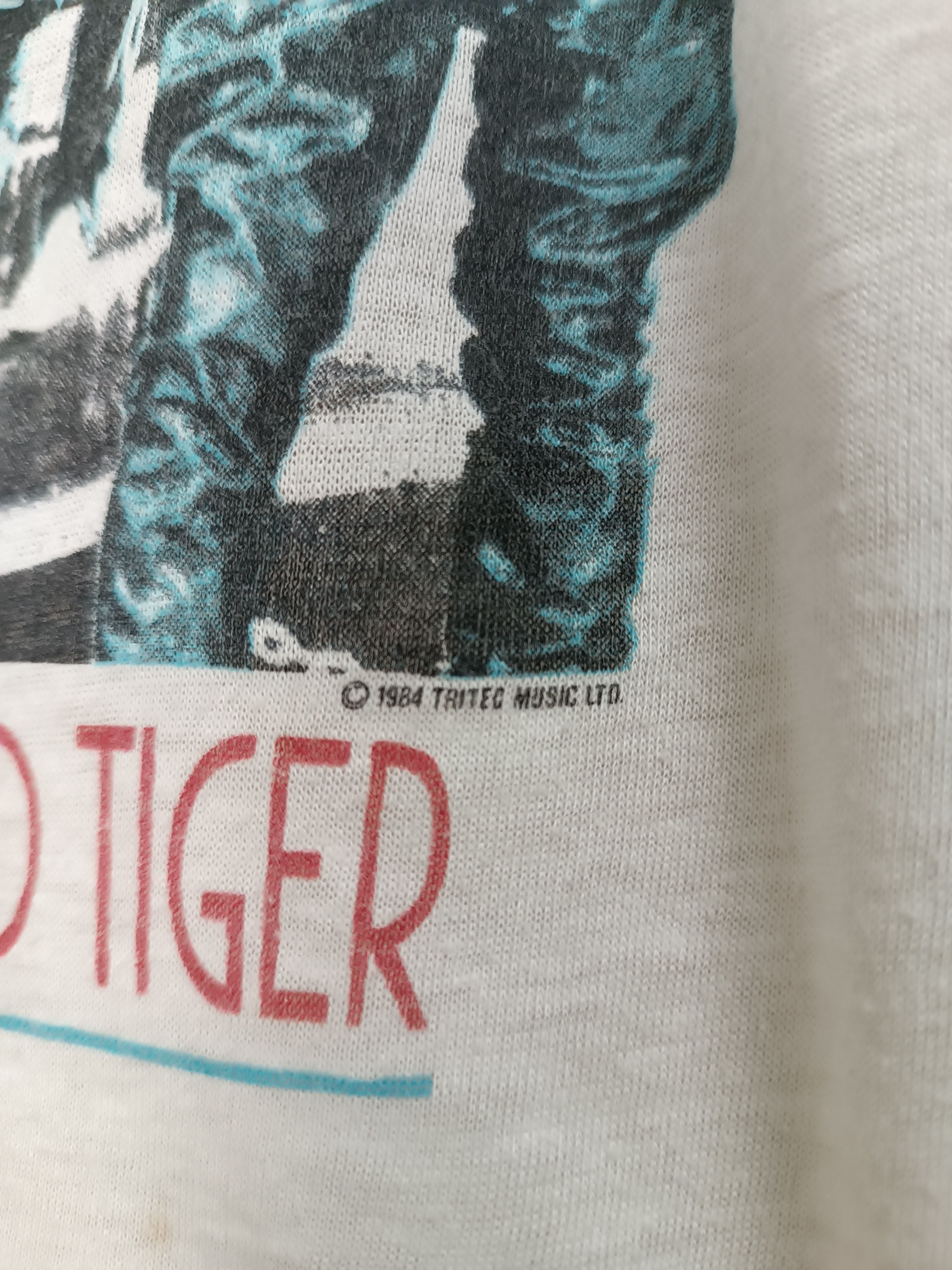 Vintage VINTAGE '84 DURAN DURAN 7 RAGED TIGER FADED 3Q TEE VERY RARE Size US S / EU 44-46 / 1 - 8 Thumbnail