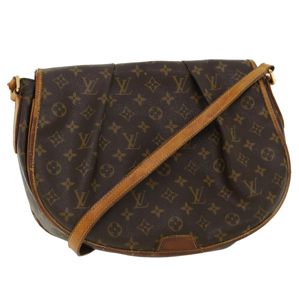 Louis Vuitton LOUIS VUITTON Monogram Menilmontant MM Shoulder Bag M40473 LV  Auth ti796