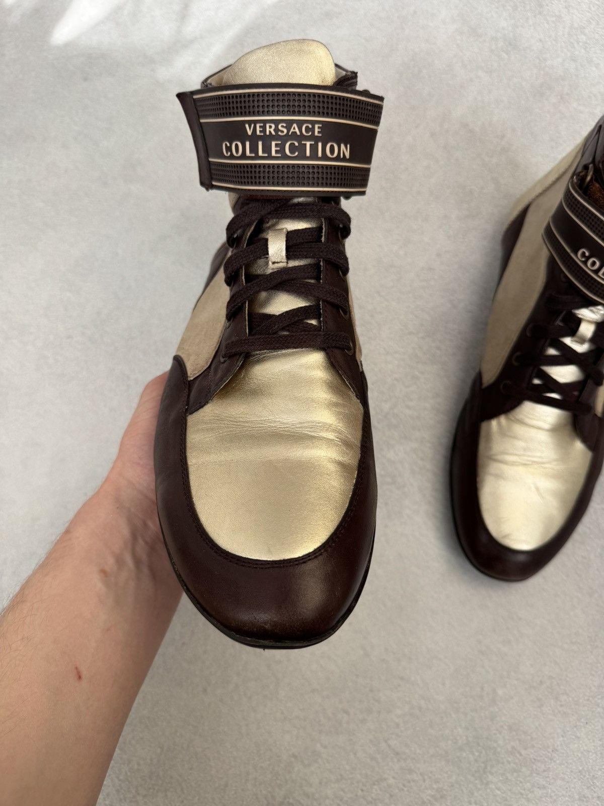 Versace Versace Hi-Top Future Sneakers Boxing Shoes US11 Size US 11 / EU 44 - 6 Thumbnail