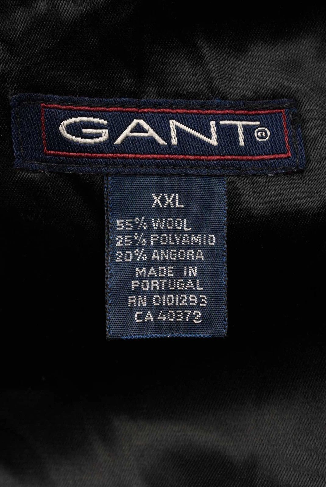 Gant Gant Wool Angora Blend Single Breasted Overcoat Jacket Black Size US XXL / EU 58 / 5 - 4 Thumbnail