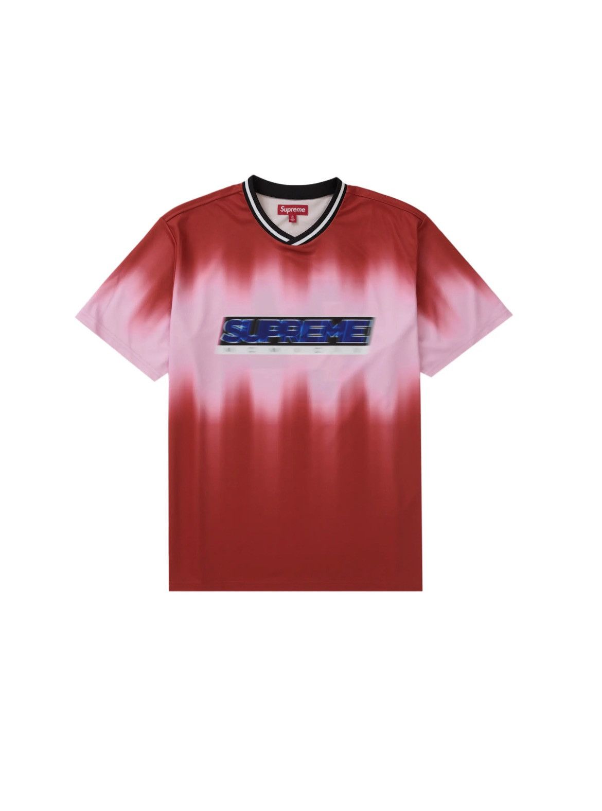 Supreme Supreme Blur Soccer Jersey XL Red White DS | Grailed