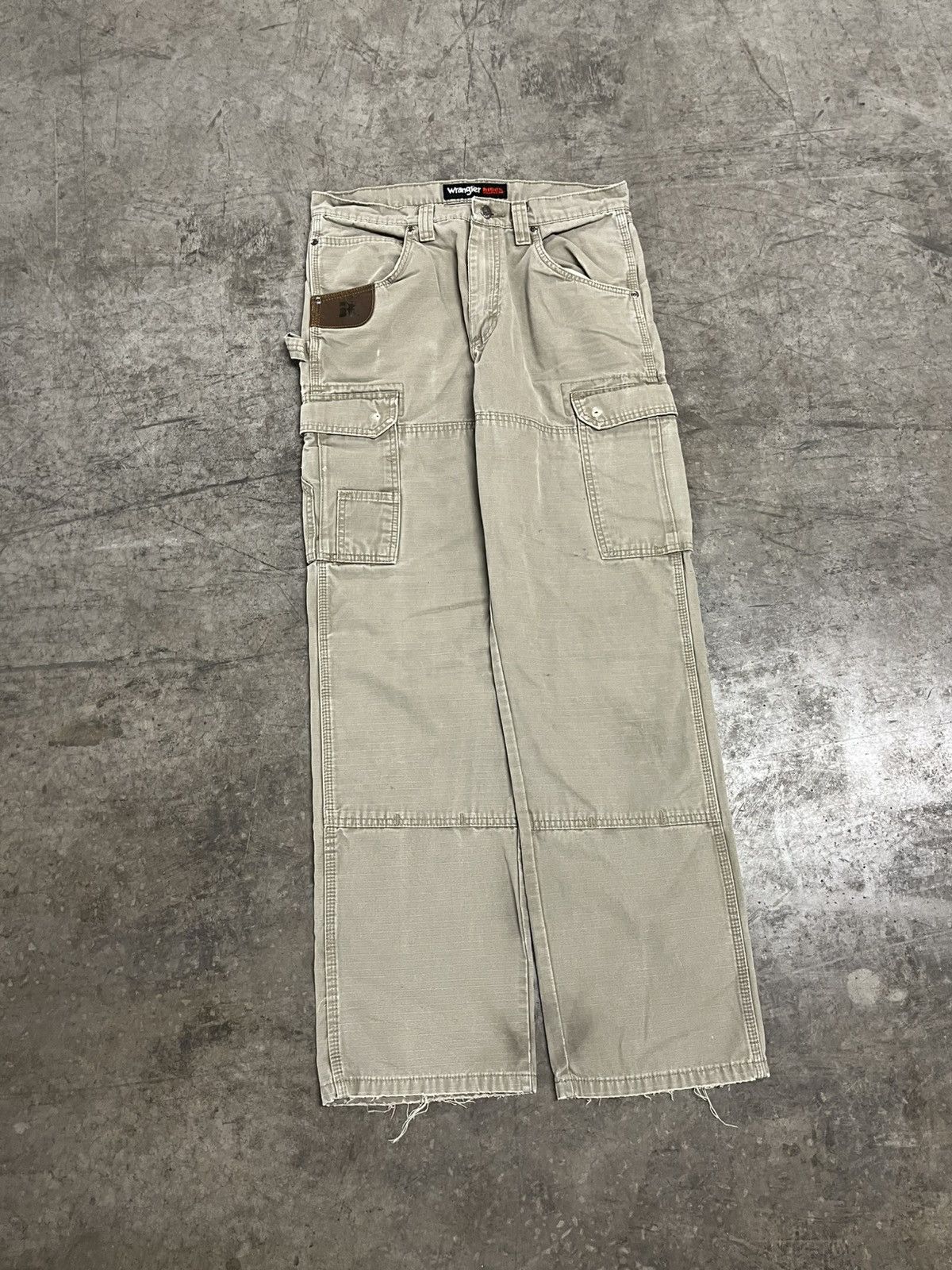 Vintage × Wrangler Wrangler wriggs canvas cargo workwear pants skater baggy Size US 32 / EU 48 - 3 Thumbnail