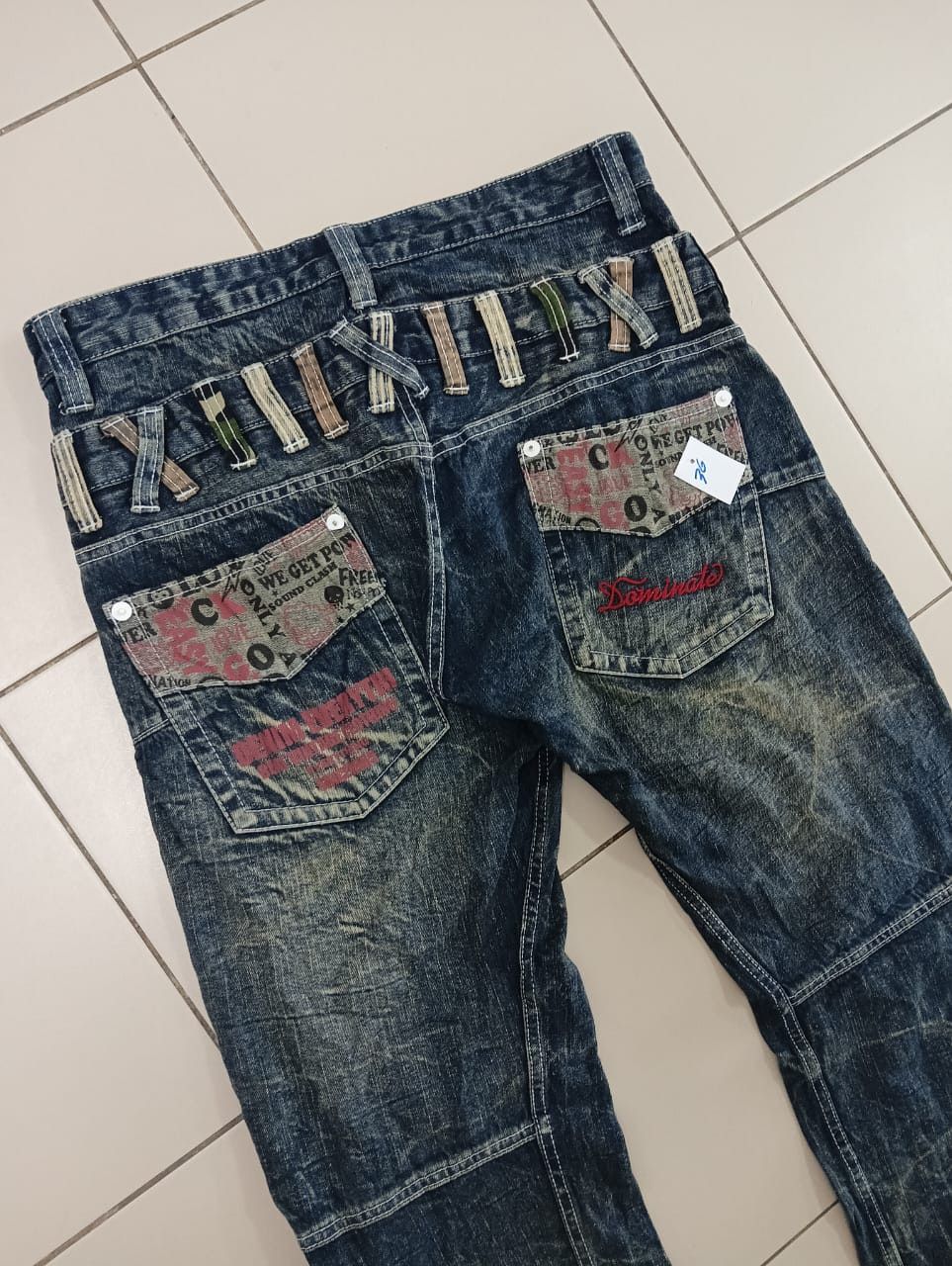 If Six Was Nine × Japanese Brand Flared ❗🔥 Dominate Handcrafted Jeans Double Waist Size US 34 / EU 50 - 7 Thumbnail