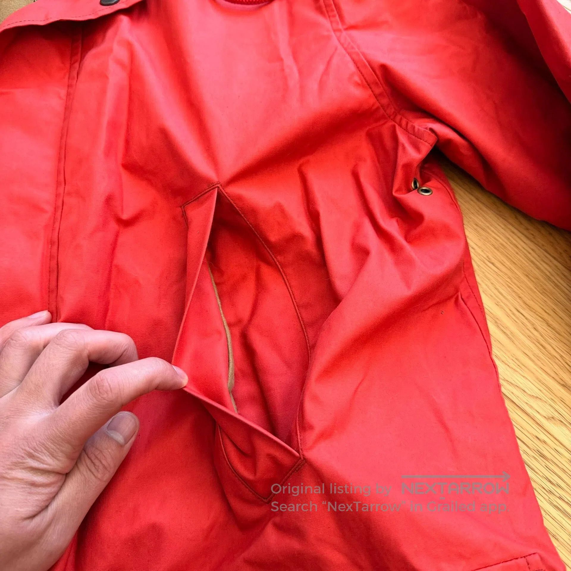RLX Ralph Lauren Vintage Heavy Waxed Outdoor Hooded Jacket. Size US M / EU 48-50 / 2 - 5 Thumbnail