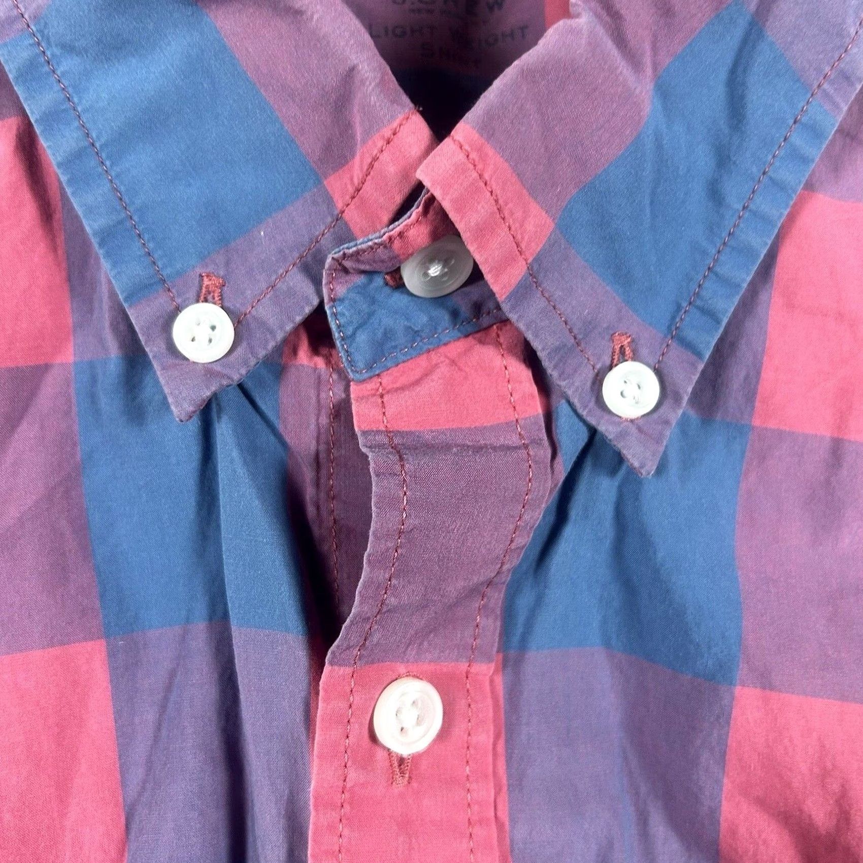 J.Crew J.CREW Button-Up Shirt Men M Medium Plaid Slim Light Long Sleeve Button-Down Collar Cotton Size US M / EU 48-50 / 2 - 7 Thumbnail