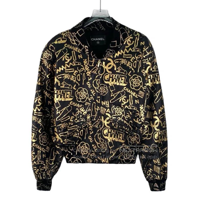 Chanel Chanel Egypt series black logo letter graffiti print stand Size XS / US 0-2 / IT 36-38 - 1 Thumbnail