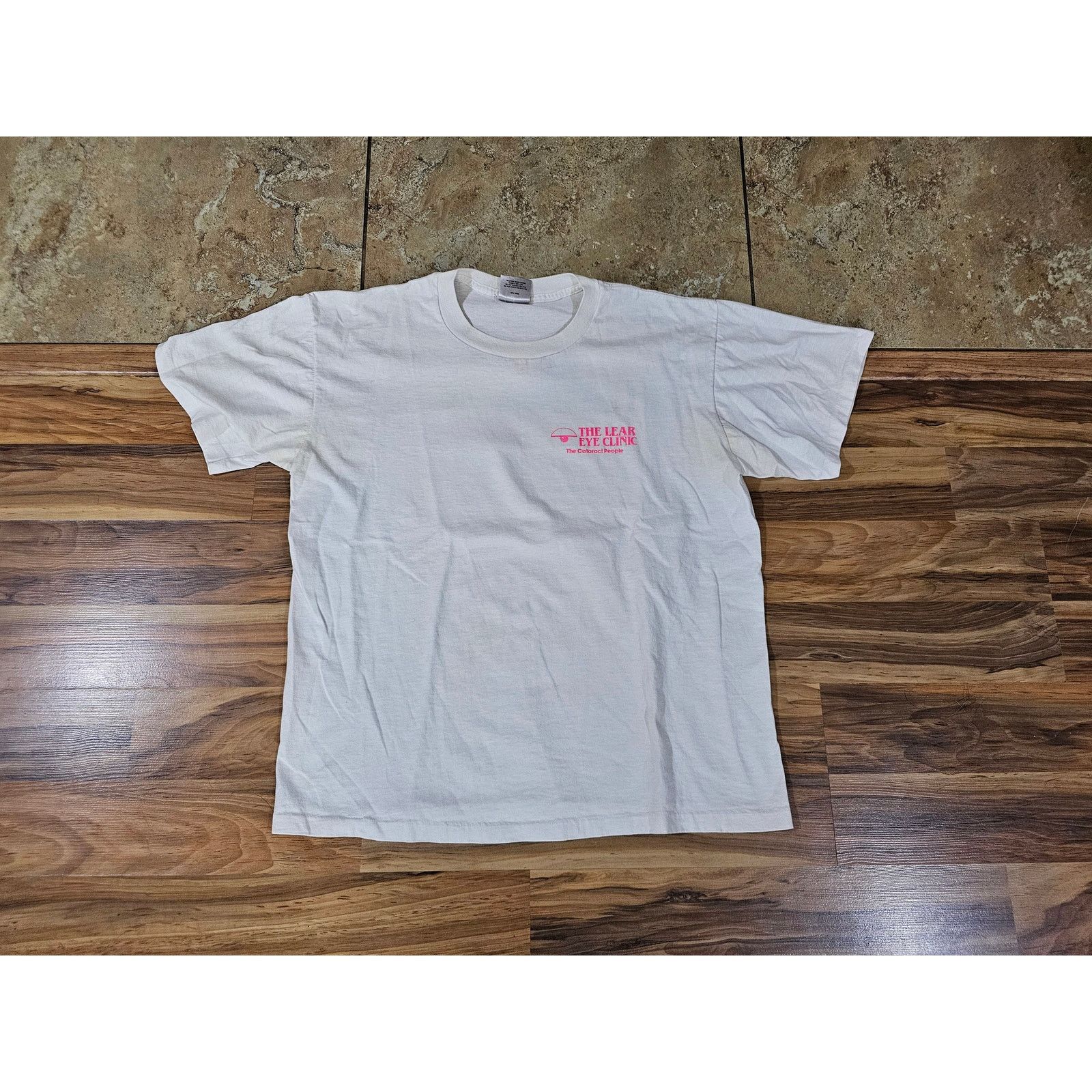 Other Chevron Eye Surgery White T-Shirt, Double Sided Sz XL 1990s Size US XL / EU 56 / 4 - 3 Thumbnail