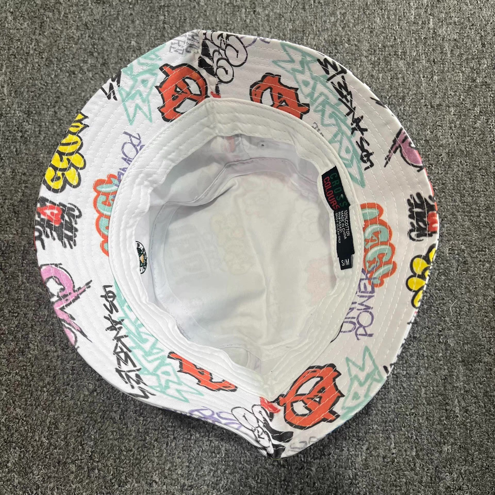 Cross Colours CrossColoursstreet styleall-overprintgraffiti bucket hat Q7 Size ONE SIZE - 3 Thumbnail