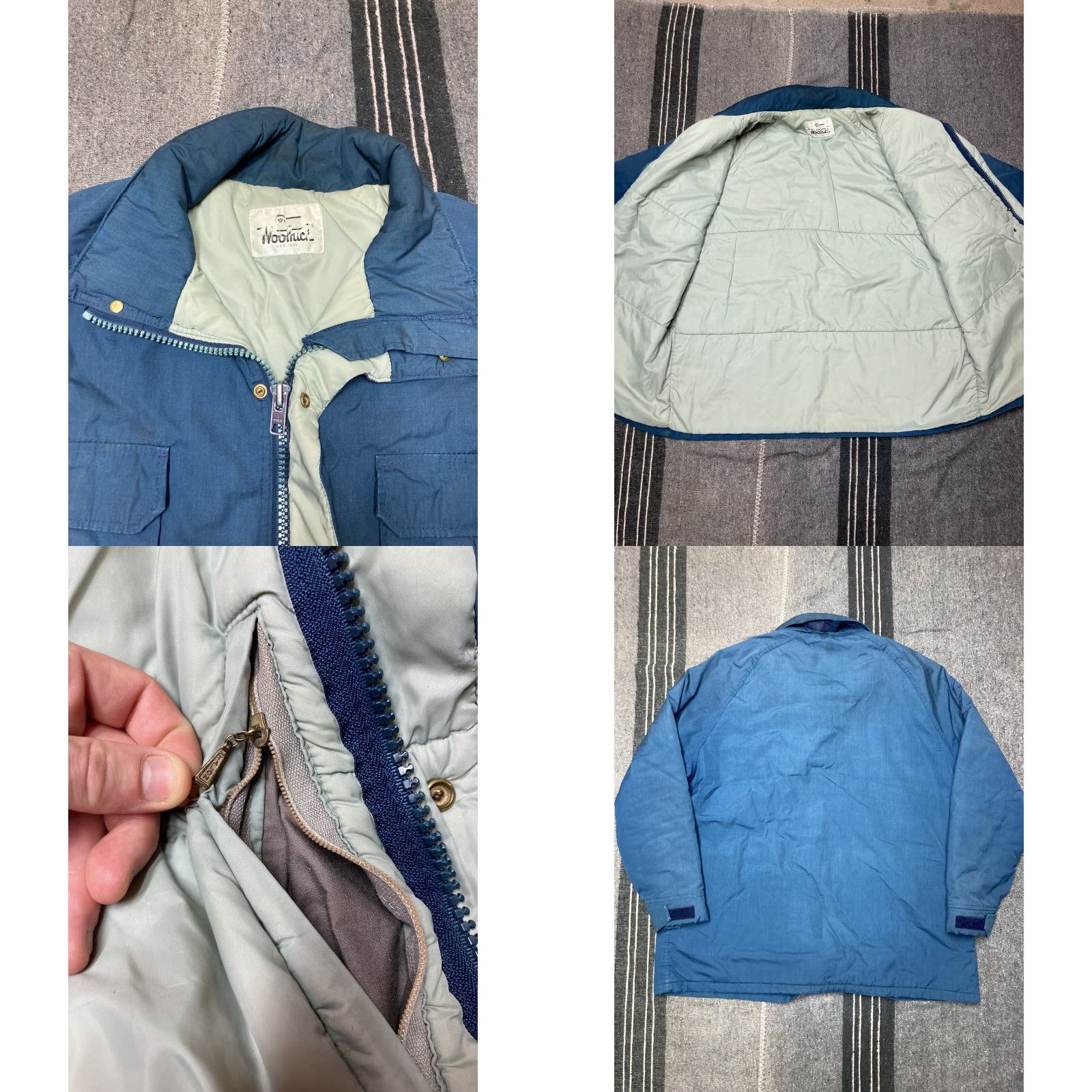 Vintage VINTAGE Woolrich puffer jacket Coat Men XL Blue Insulated Winter Zip Button 1960s Size US XL / EU 56 / 4 - 8 Thumbnail