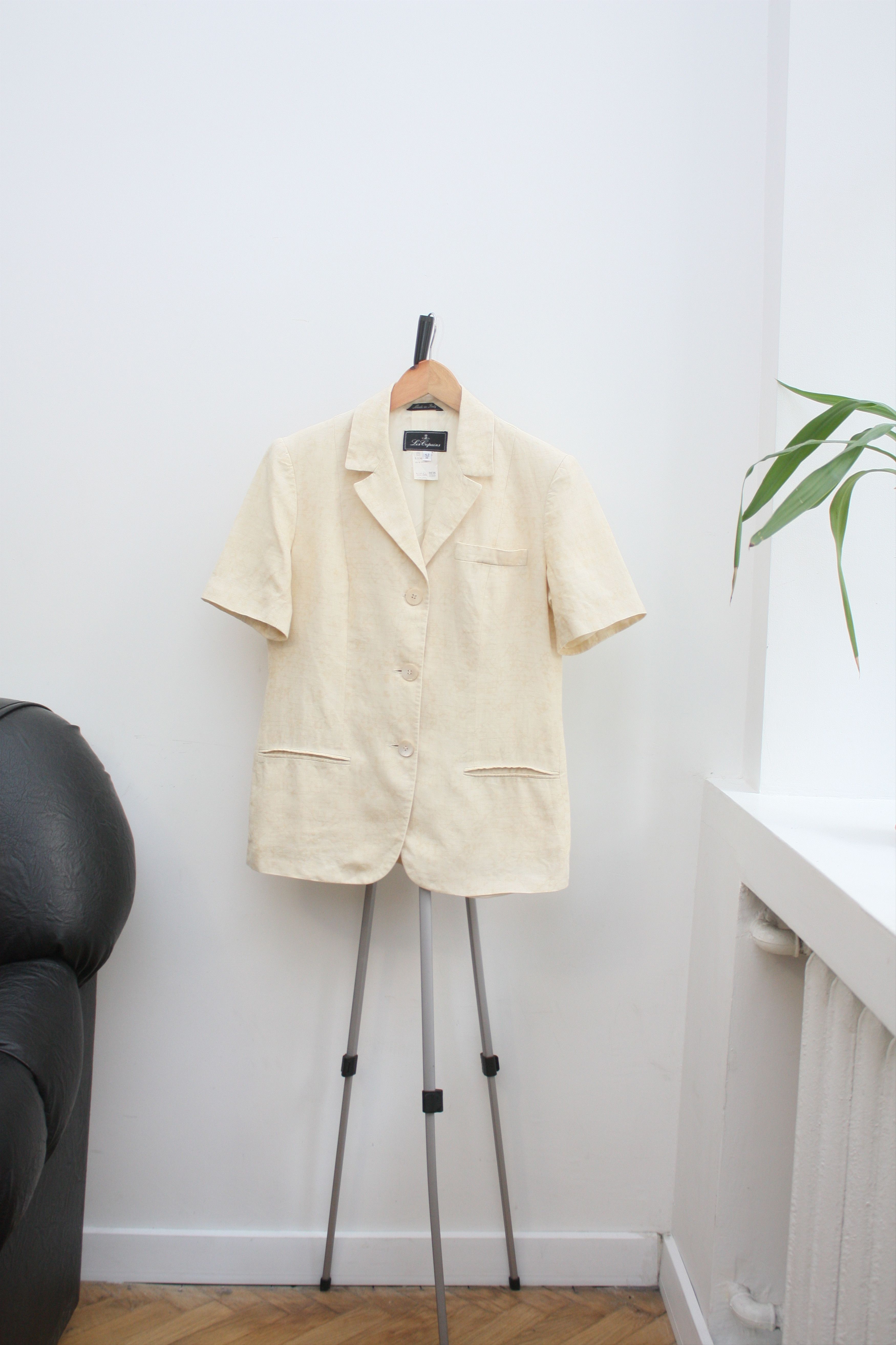 Les Copains Les Copains Linen Beige Suite Blazer Skirt Made In Italy Size M / US 6-8 / IT 42-44 - 3 Thumbnail