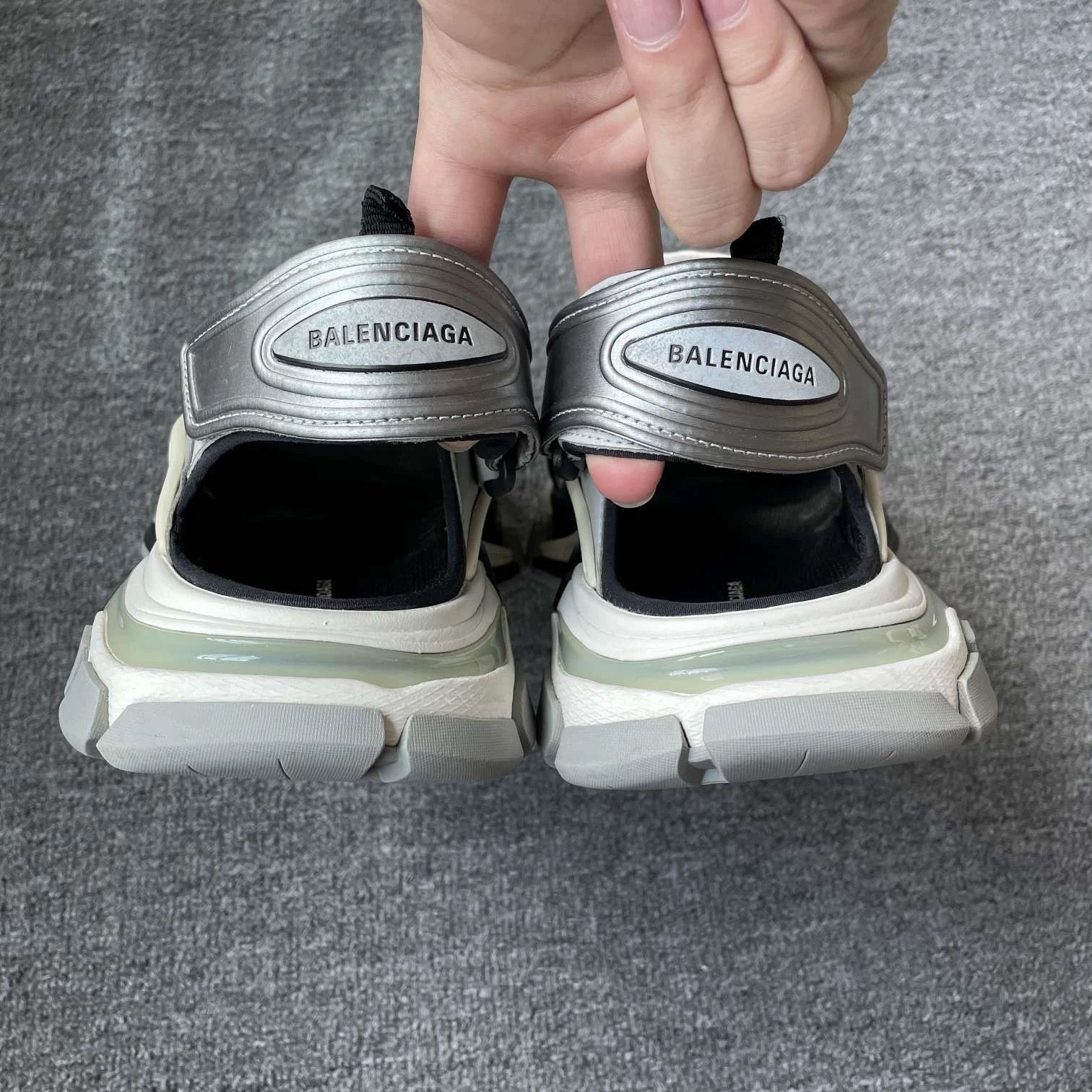 Balenciaga Balenciaga Track 1.0 Sandal Men's 42 Cool Gray 98 New Size US 9 / EU 42 - 4 Thumbnail