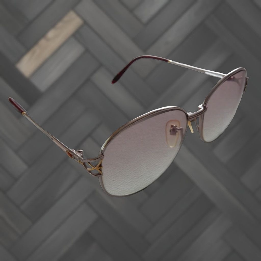 Lancel VINTAGE Lancel Sunglasses Women 56mm Silver Gold Frames Prescription Light Magnification Size ONE SIZE - 1 Thumbnail