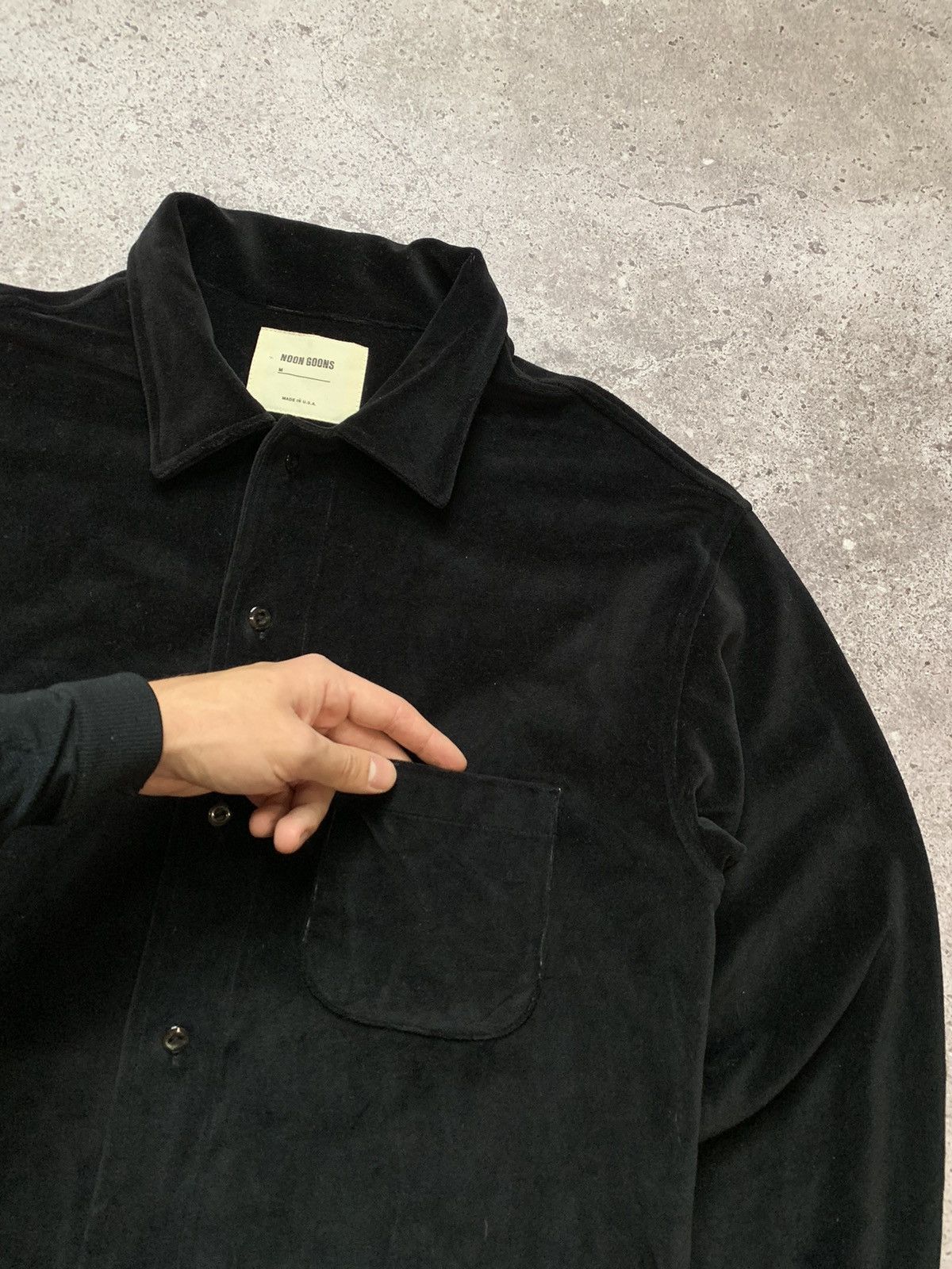 Noon Goons NOON GOONS Black Velvet Overshirt Size US M / EU 48-50 / 2 - 3 Thumbnail
