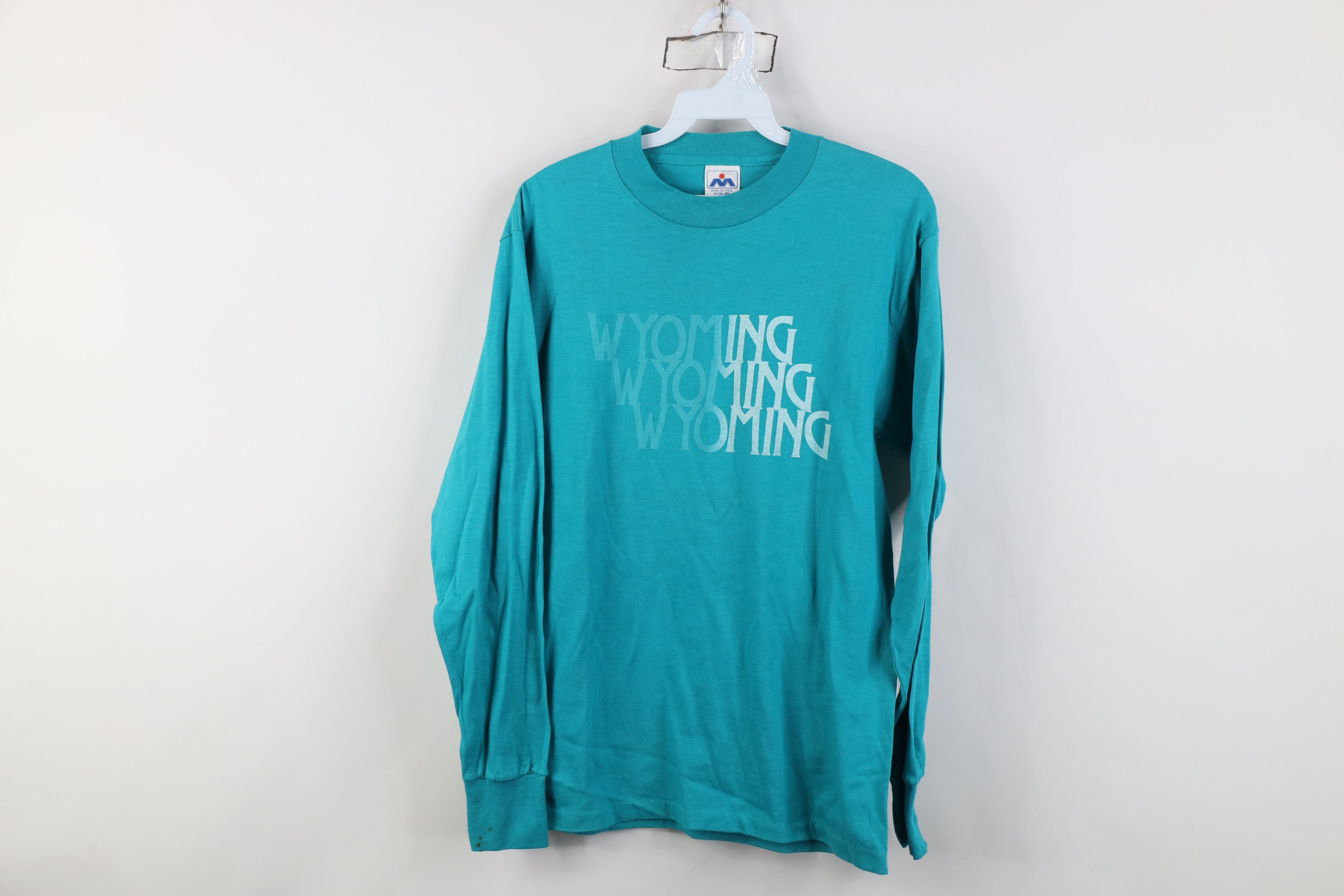 Vintage Vintage 70s 80s Streetwear Long Sleeve T-Shirt Blue USA Size US M / EU 48-50 / 2 - 1 Thumbnail