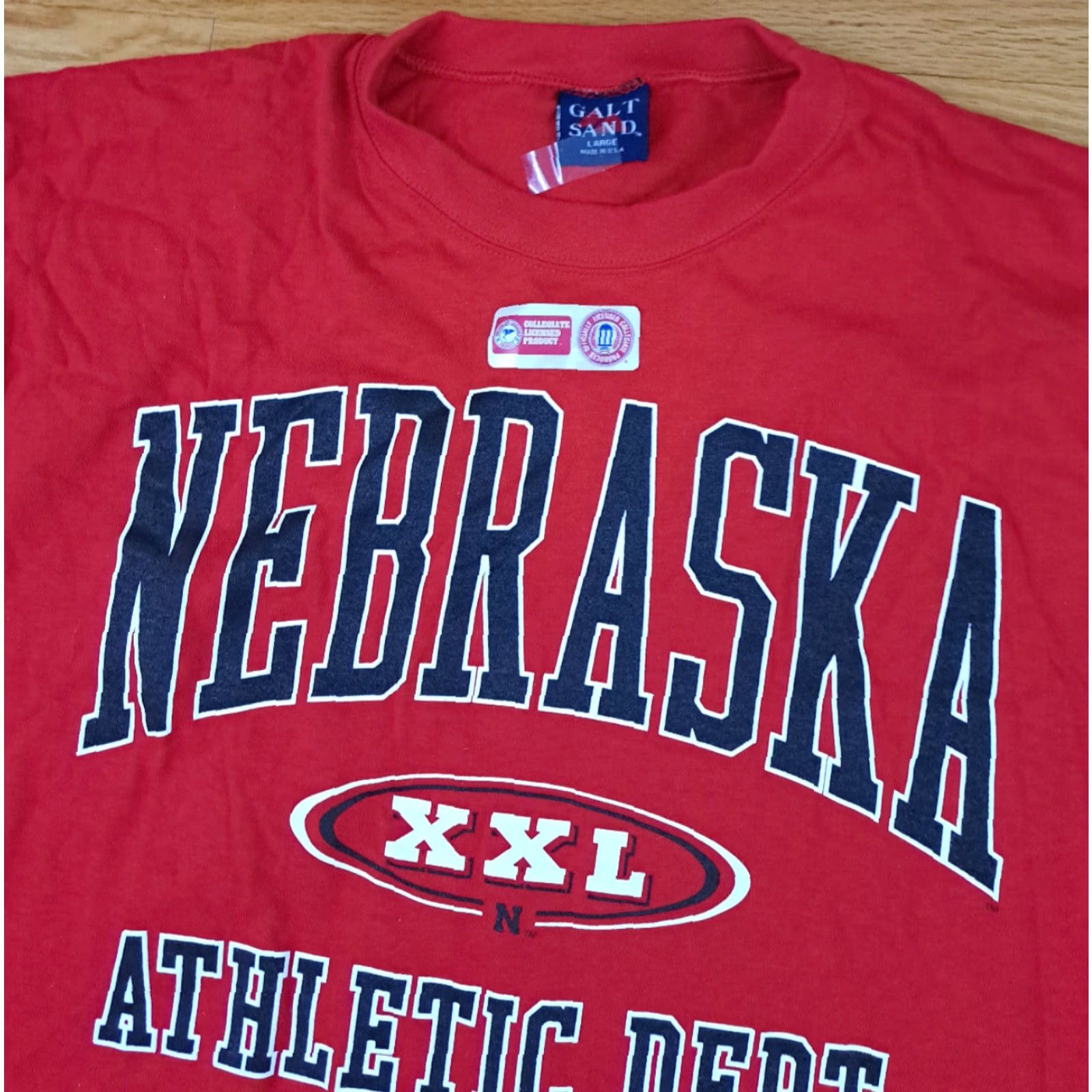 Vintage VINTAGE Galt&Sand Nike? Nebraska XXL Athletic Dept T-Shirt L USA Red Men Short Sleeve NWT USA 90s Size US L / EU 52-54 / 3 - 3 Thumbnail