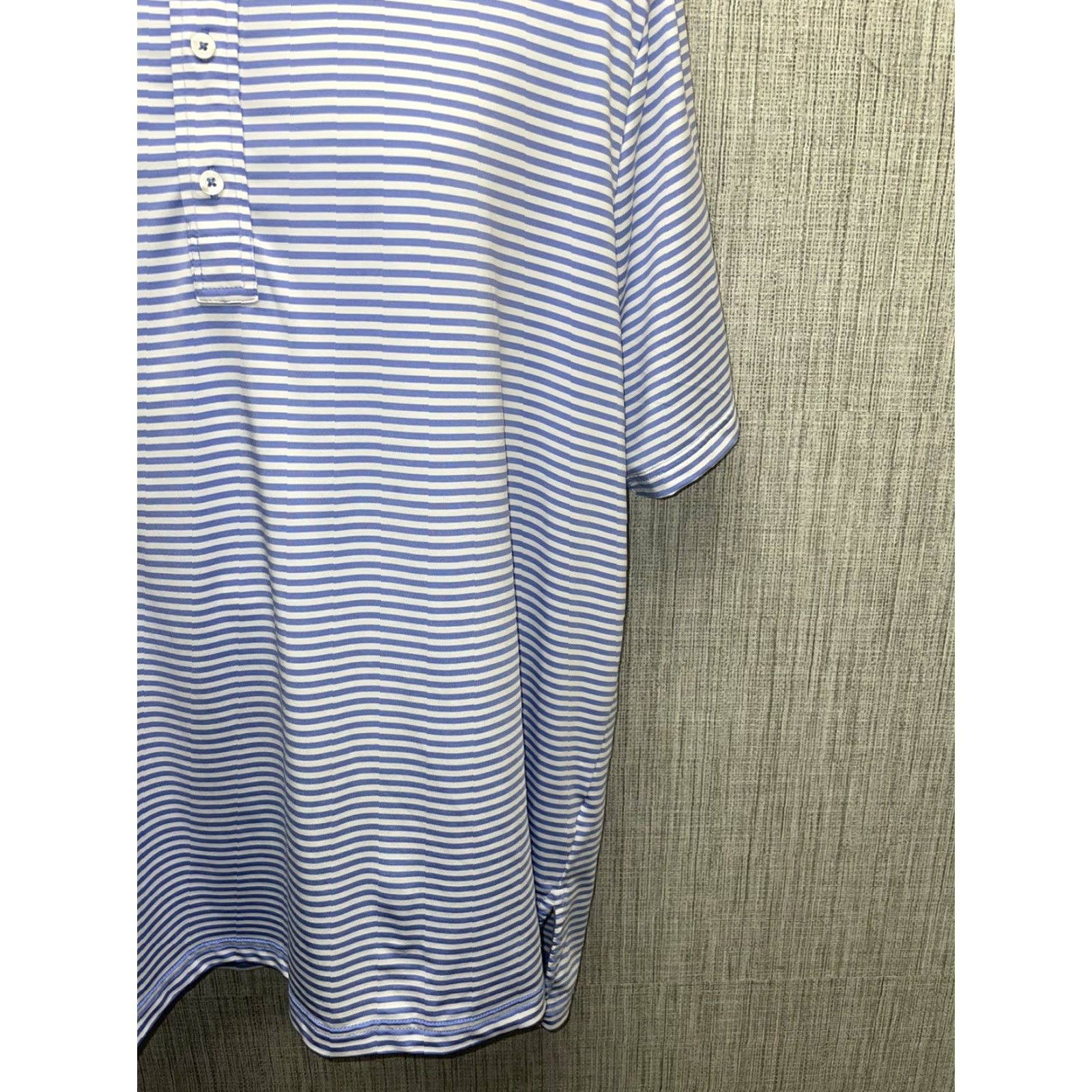 Ralph Lauren Ralph Lauren Polo Shirt Men's XL Blue White Striped Golf Size US XL / EU 56 / 4 - 3 Thumbnail