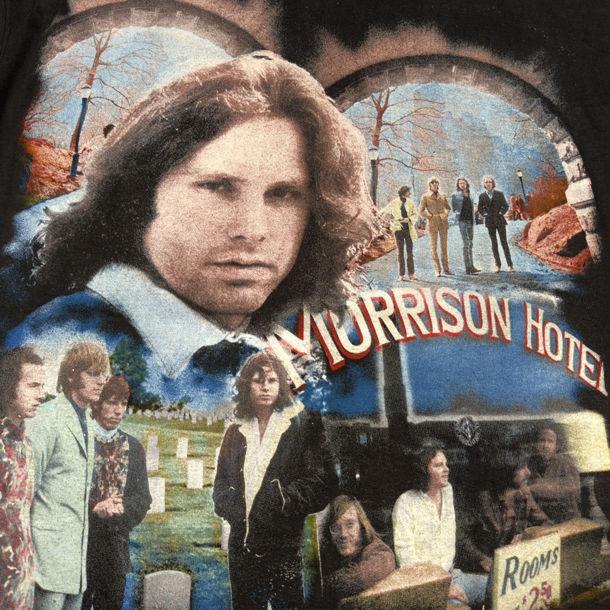 Band Tees Vintage 90s The Doors ‘Morrison Hotel’ Empire All Over Shirt Size US XL / EU 56 / 4 - 4 Thumbnail