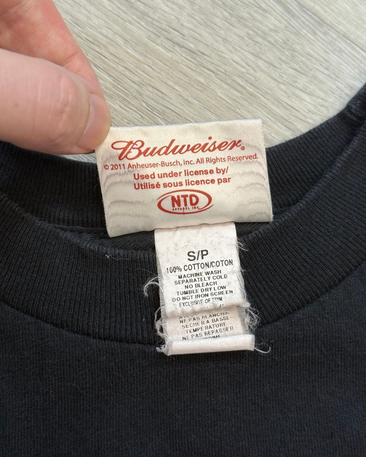 Budweiser 2011 Budweiser King of Beers Logo Black T-Shirt - Size Small Size US S / EU 44-46 / 1 - 5 Thumbnail