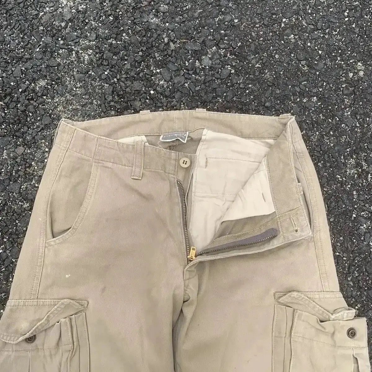 Surplus Research BLUE WAY x SURPLUS TROUSERS DISTRESSED KNEE UTILITY CARGO Size US 29 - 7 Thumbnail