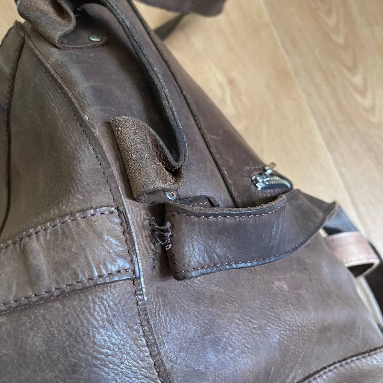 Japanese Brand Leather Backpack Size ONE SIZE - 12 Thumbnail