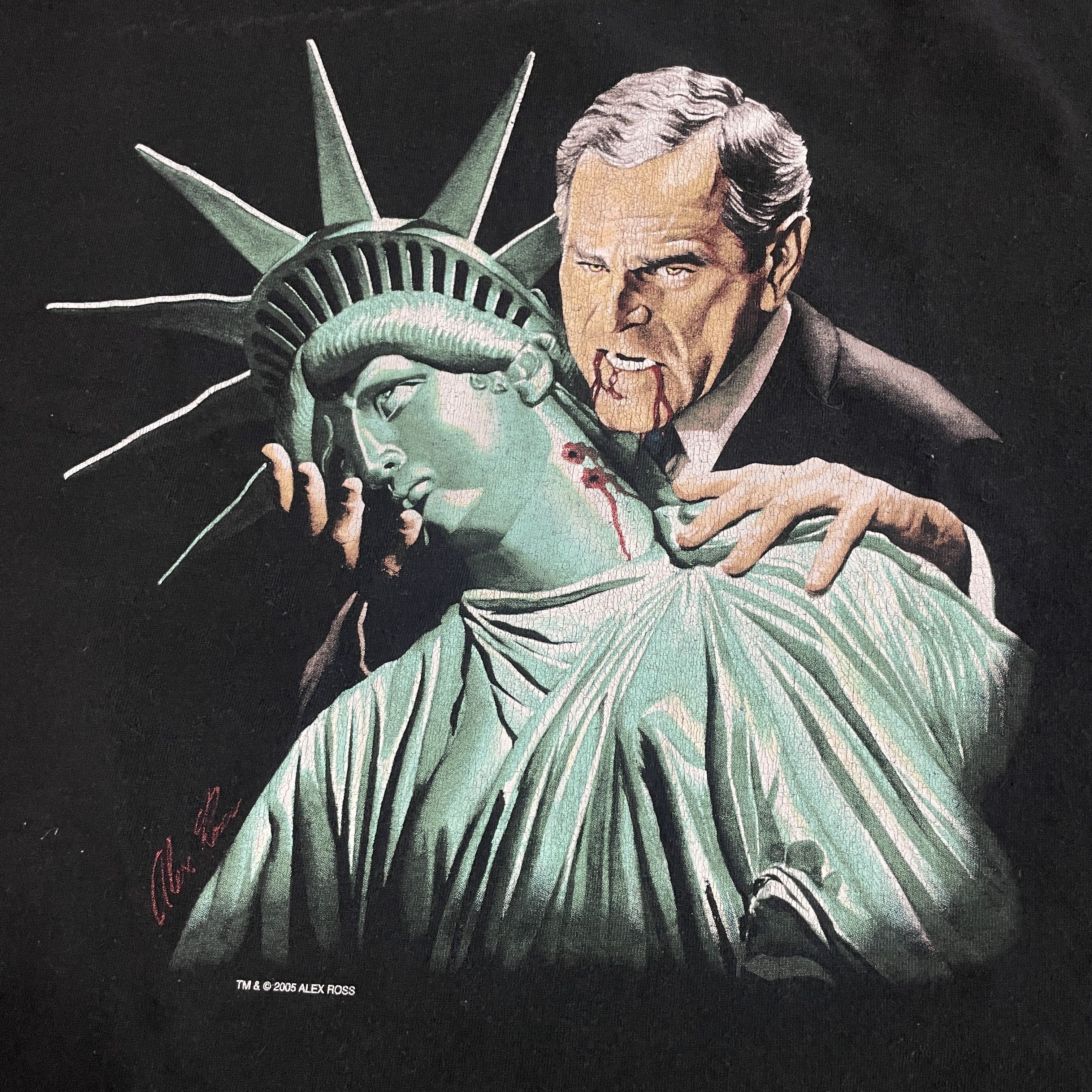 Vintage Vintage 2005 Vampire George Bush by Alex Ross Size US L / EU 52-54 / 3 - 2 Thumbnail