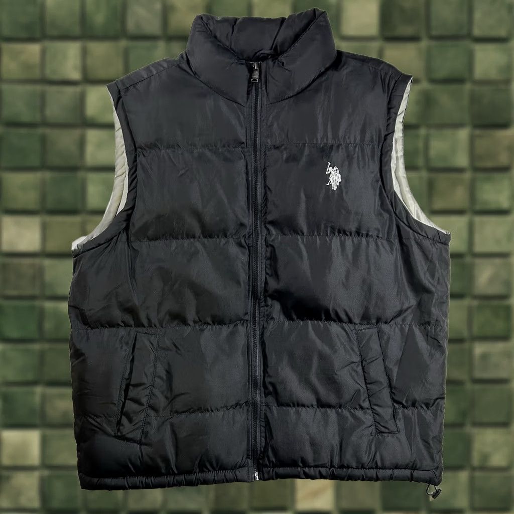 Vintage US Polo Assn Men's Full Zip Puffer Vest Black Size XL Lined With Pockets Size US XL / EU 56 / 4 - 1 Thumbnail