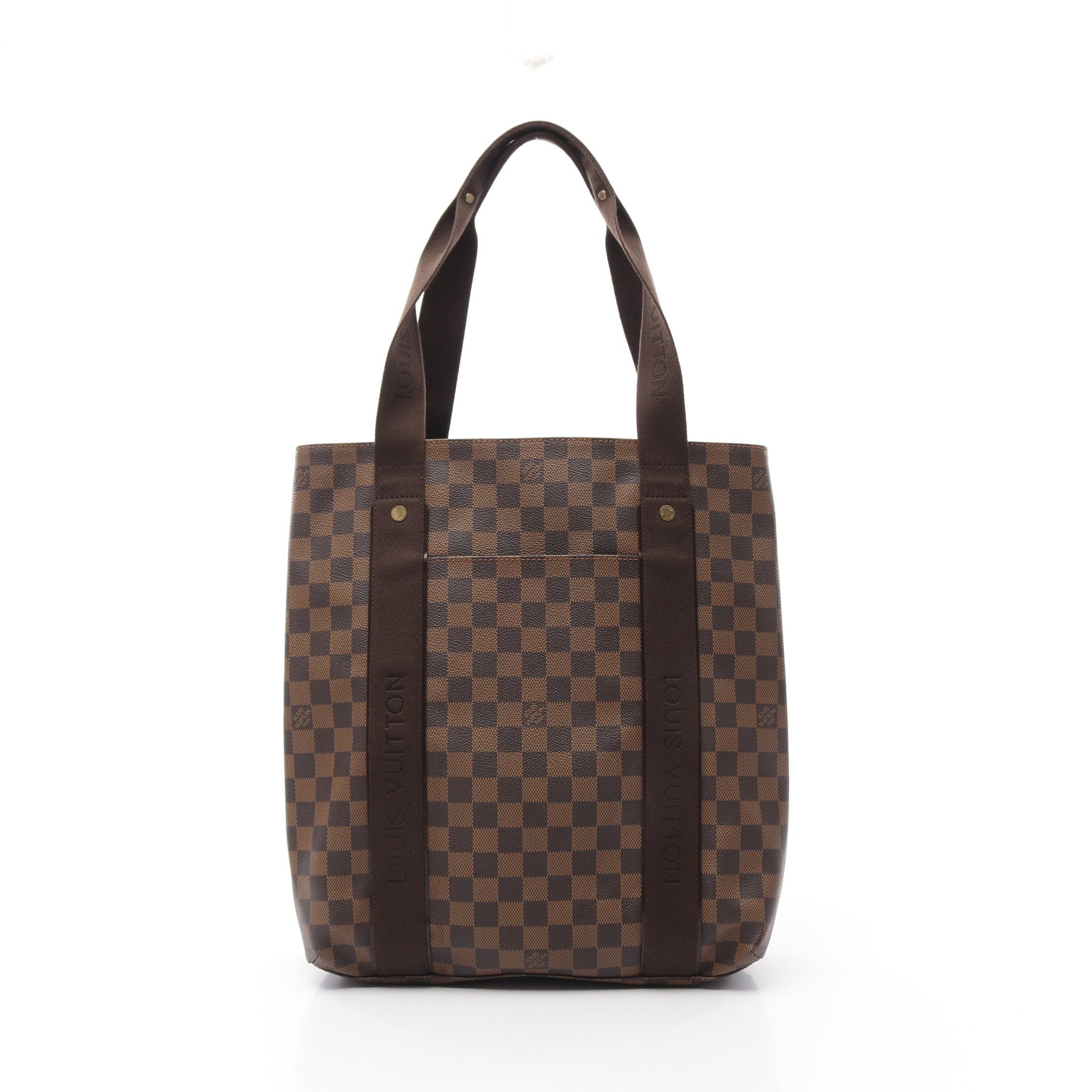 Louis Vuitton Hippopotamus Bobourg Damier Ebene Shoulder Bag Tote Leather Brown, Women's