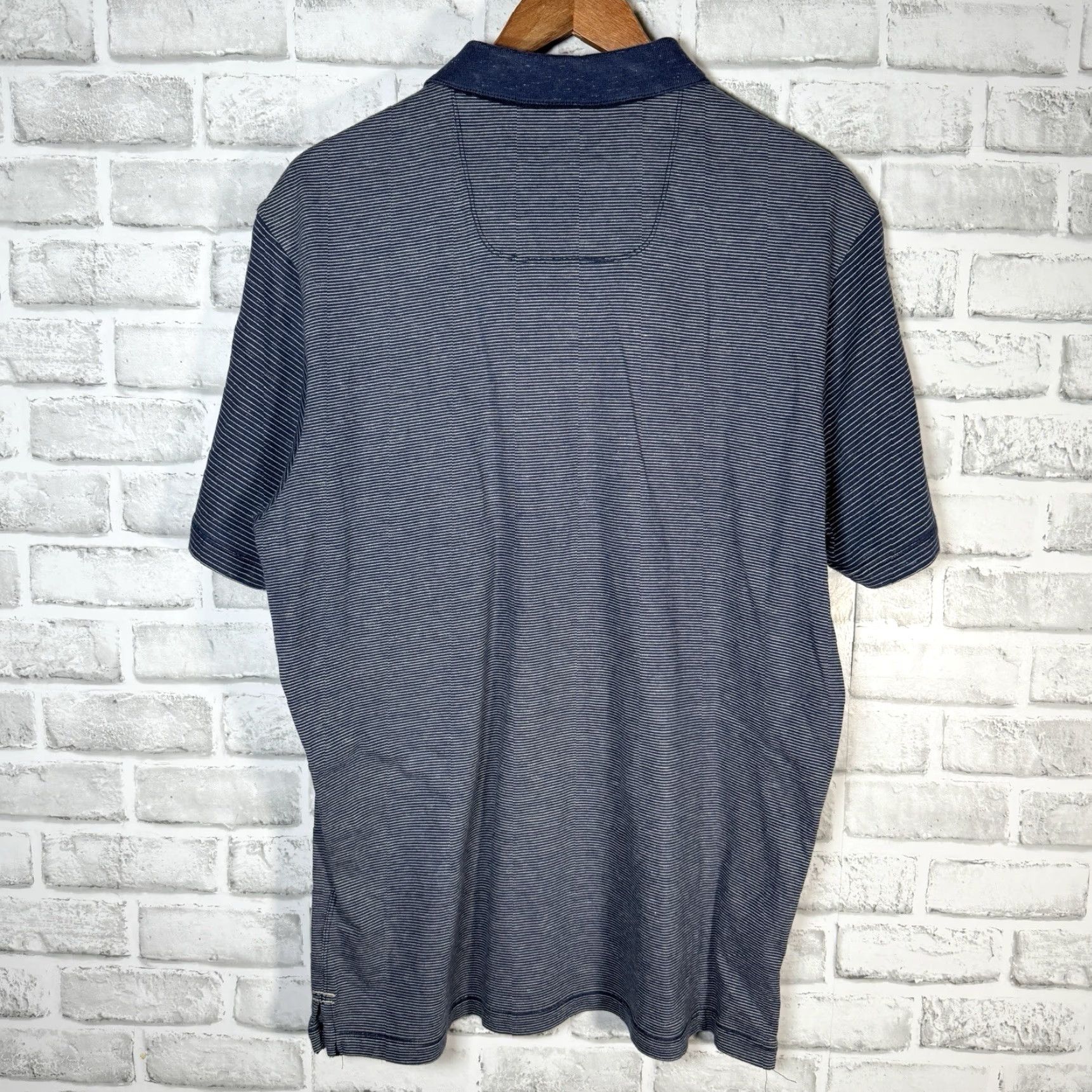Tommy Bahama Tommy Bahama Polo Shirt Stripe Blue 100% Cotton Mens Size L Size US L / EU 52-54 / 3 - 5 Thumbnail