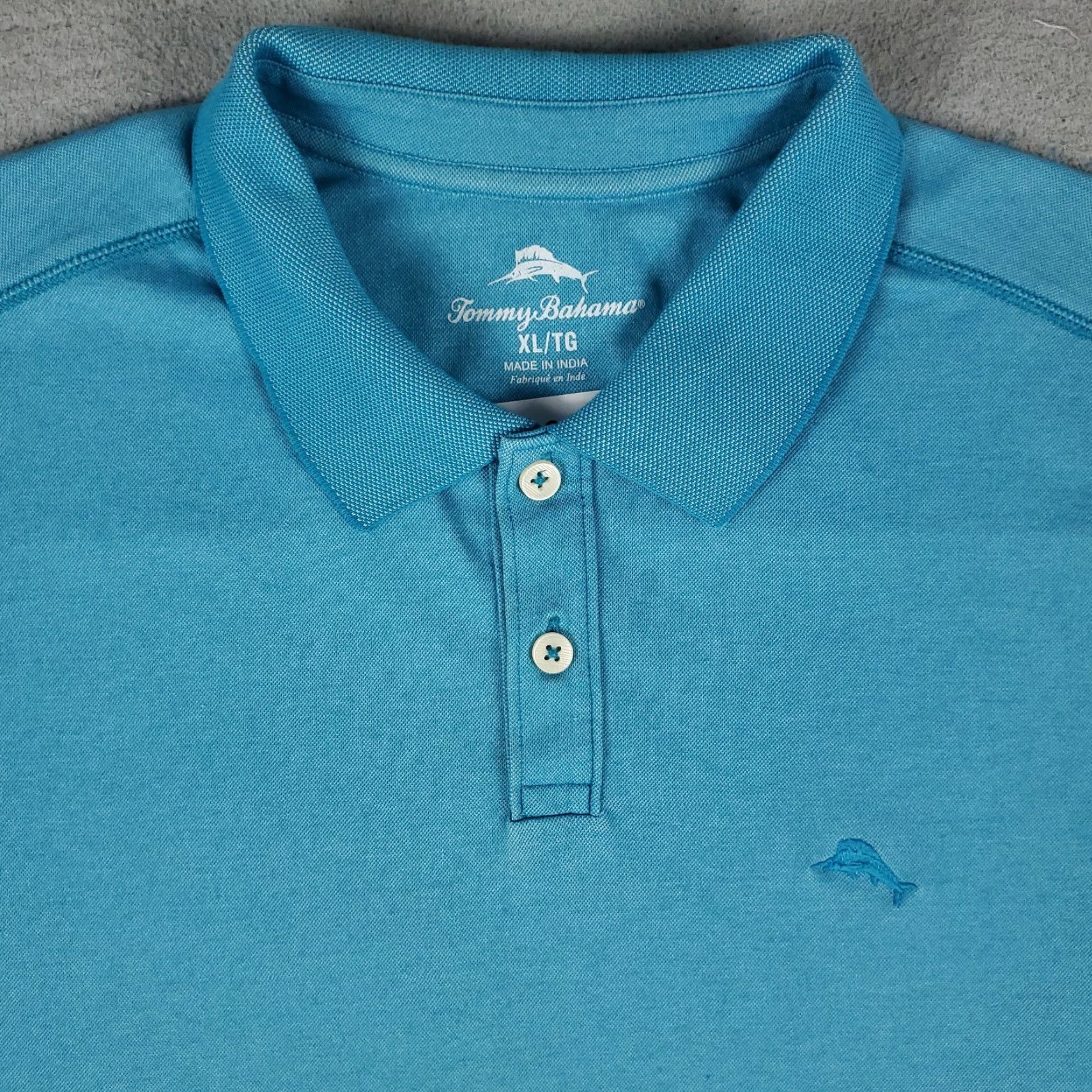 Tommy Bahama VINTAGE Tommy Bahama Polo Shirt Mens XL Blue Marlin Casual Short Sleeve Shirt Adult XL Blue Marlin Logo Button-Front, Preppy Sports Mens Size US XL / EU 56 / 4 - 2 Thumbnail